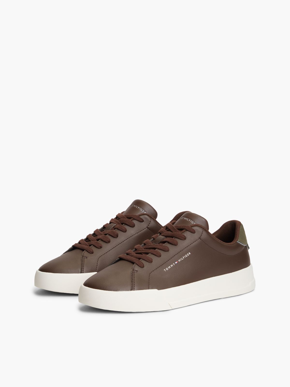 Zapatillas TH Court Piel Cacao/Oliva | Tommy Hilfiger · imagen 2