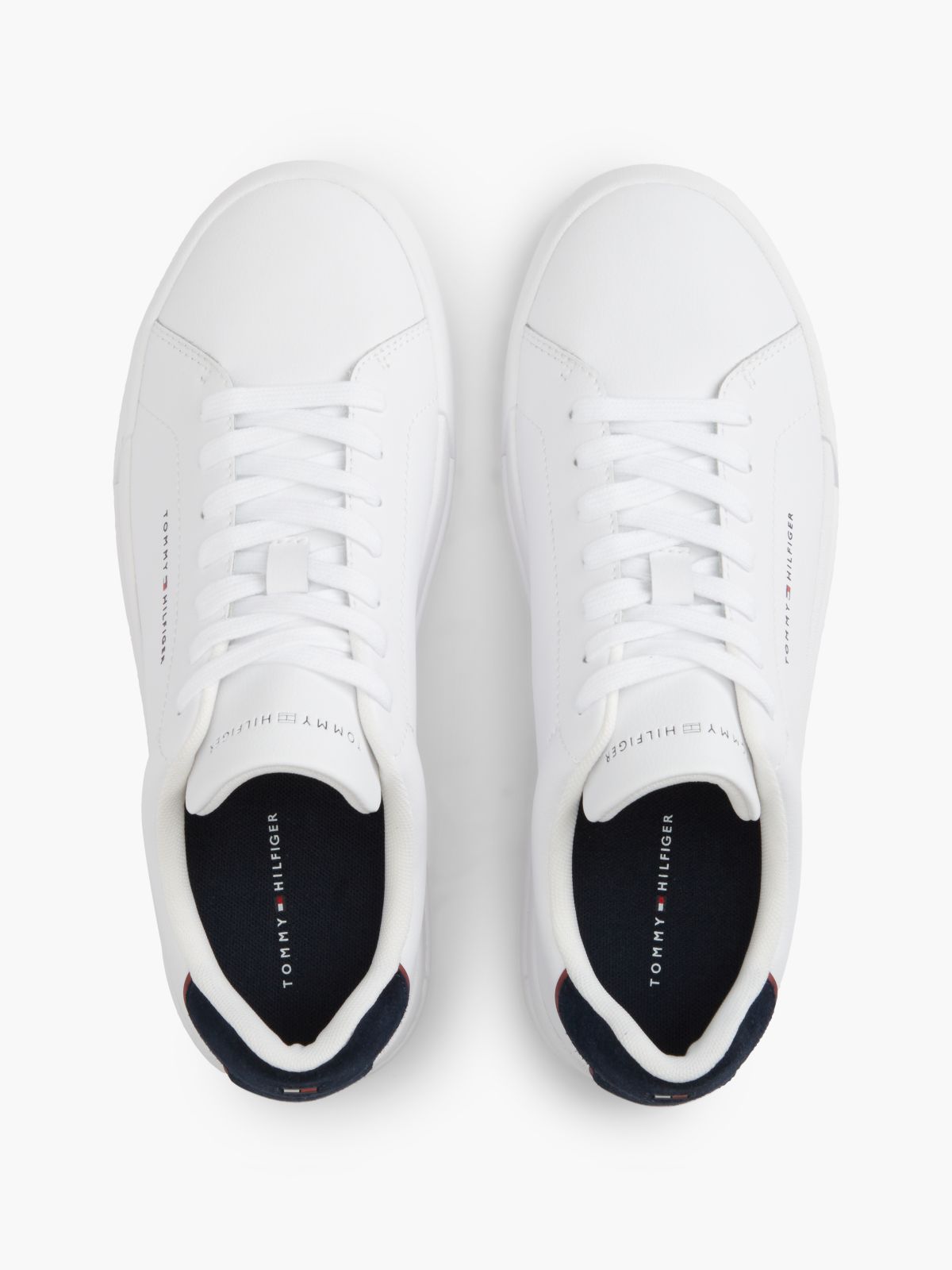Zapatillas Leather Mix Court Blanco/Azul Marino | Tommy Hilfiger · imagen 3