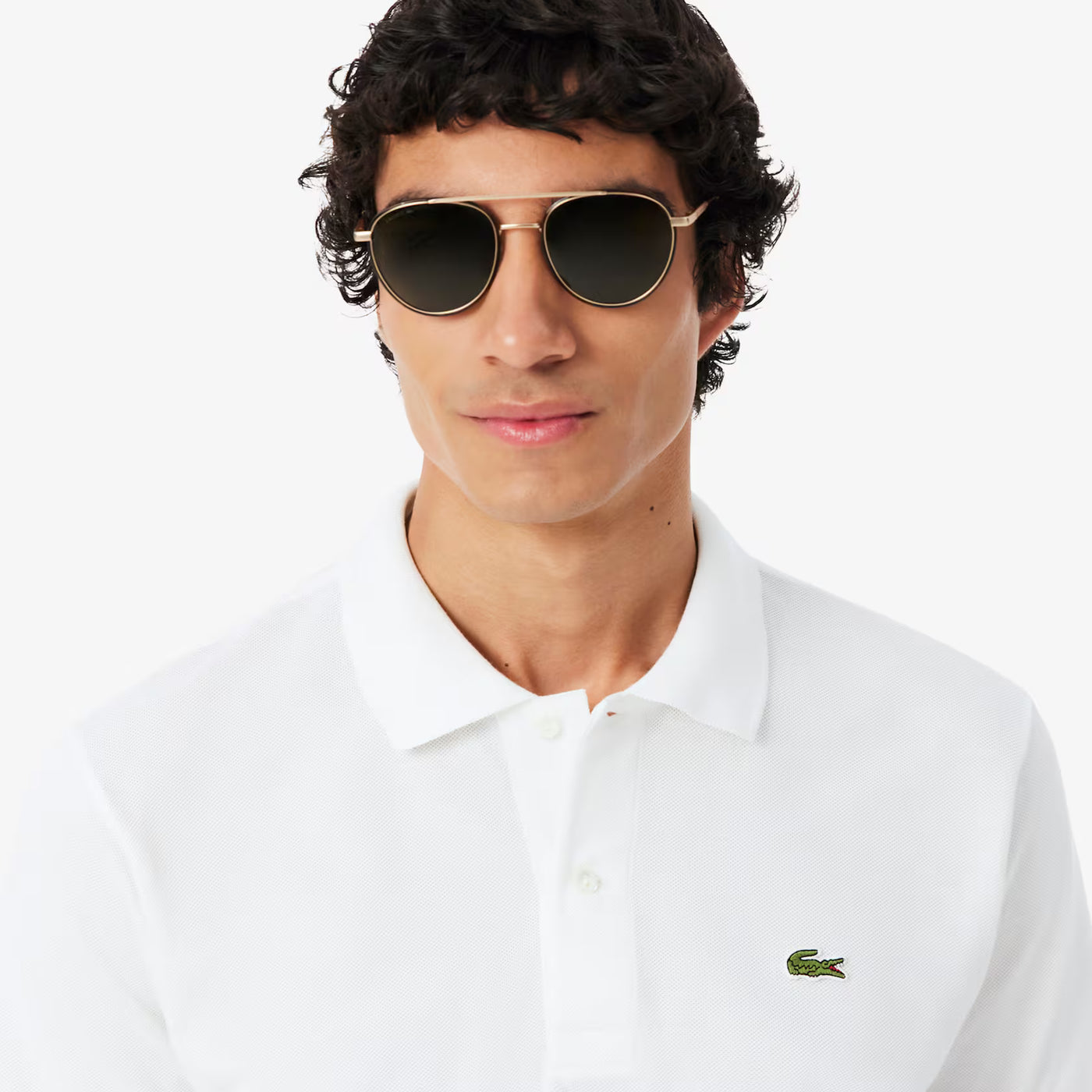 Polo - Short Sleeved Ribbed Collar Shirt | Lacoste · Azul Verde · imagen 3