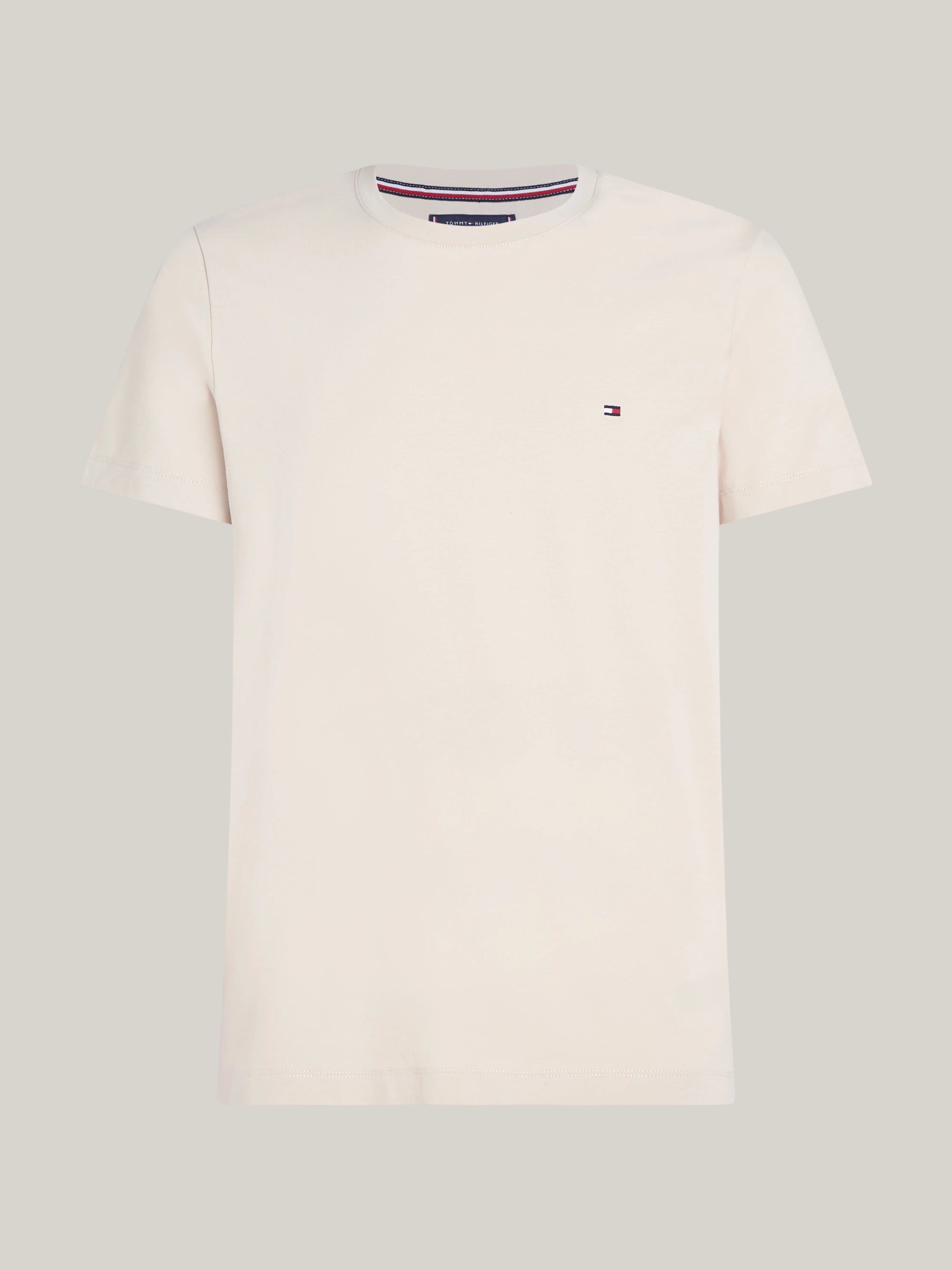 Camisetas Tommy Hilfiger Hombre Stretch Slim Fit Tee · Negro Rosa · imagen 5
