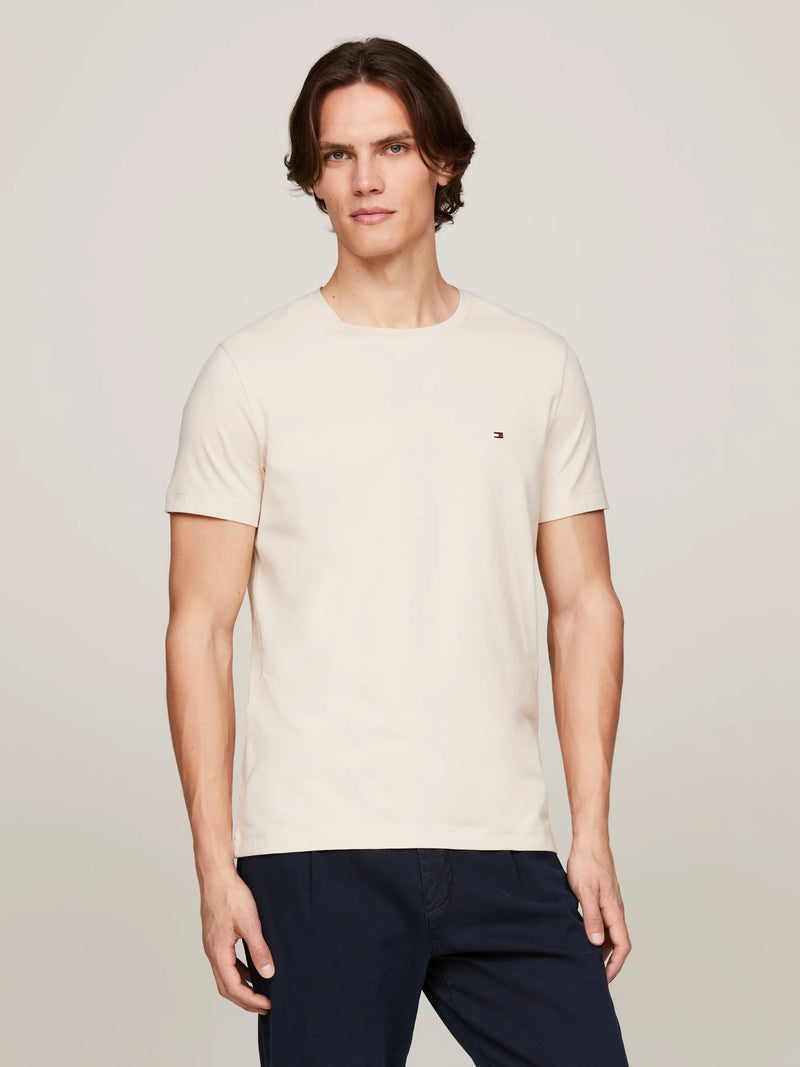 Camisetas Tommy Hilfiger Hombre Stretch Slim Fit Tee · Negro Rosa