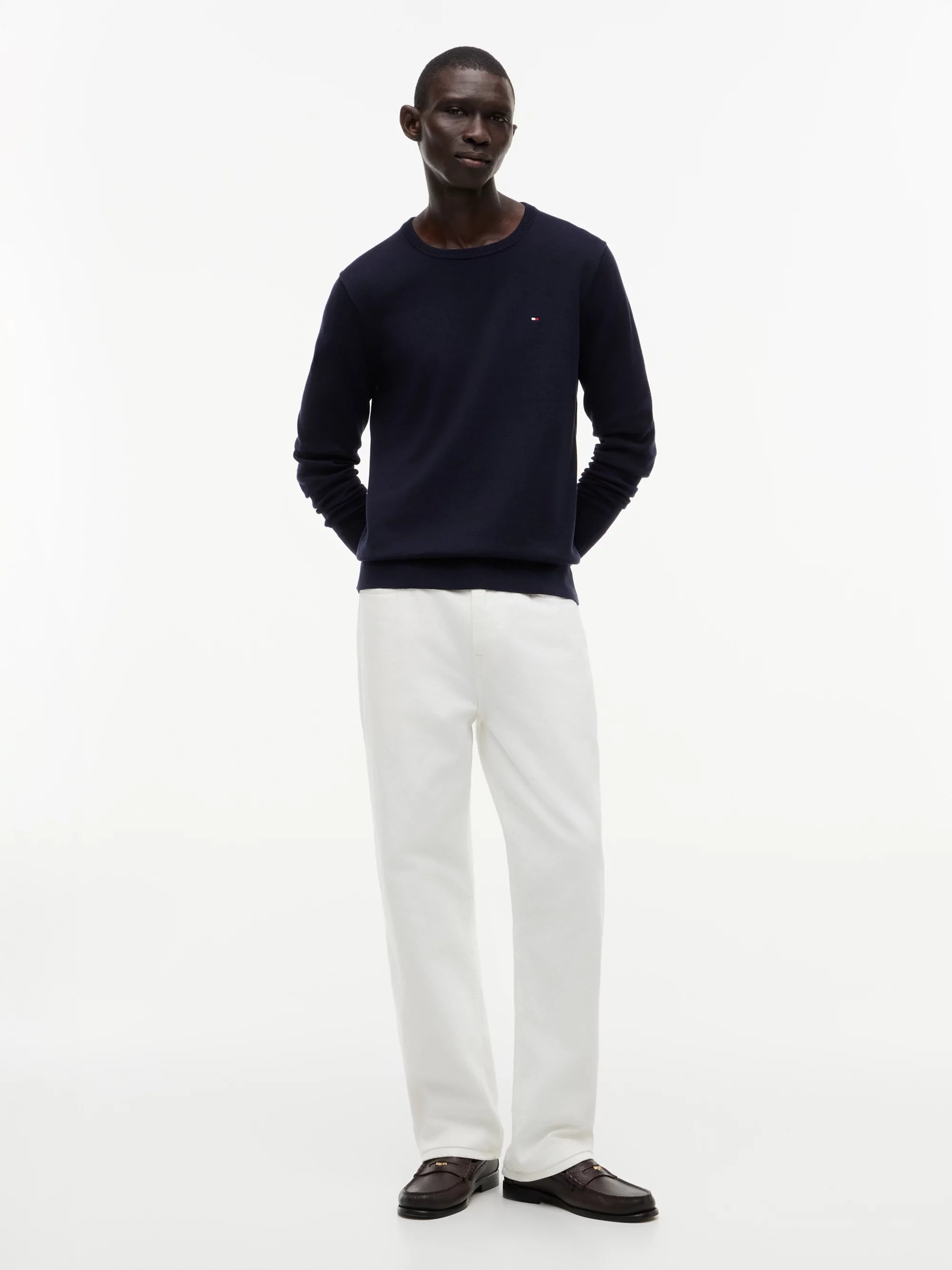 Tommy Hilfiger Jersey Core Essential Cotton Crew Neck · Negro · imagen 2