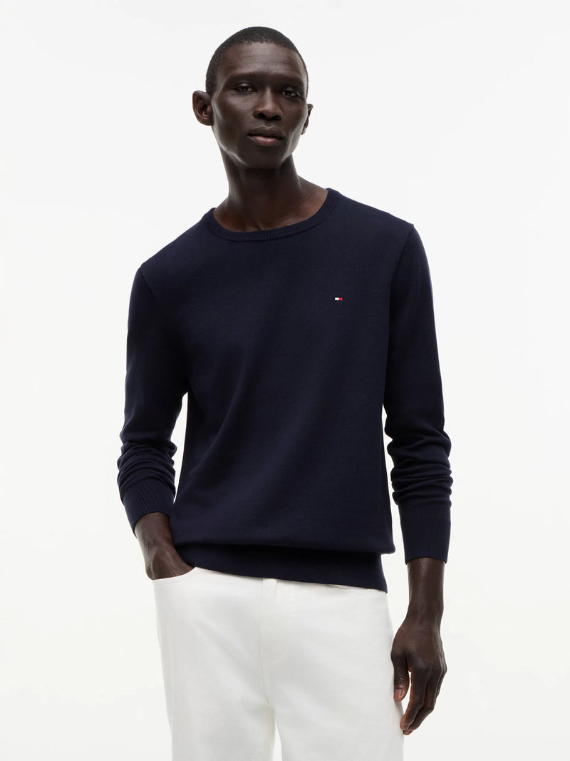 Tommy Hilfiger Jersey Core Essential Cotton Crew Neck · Negro