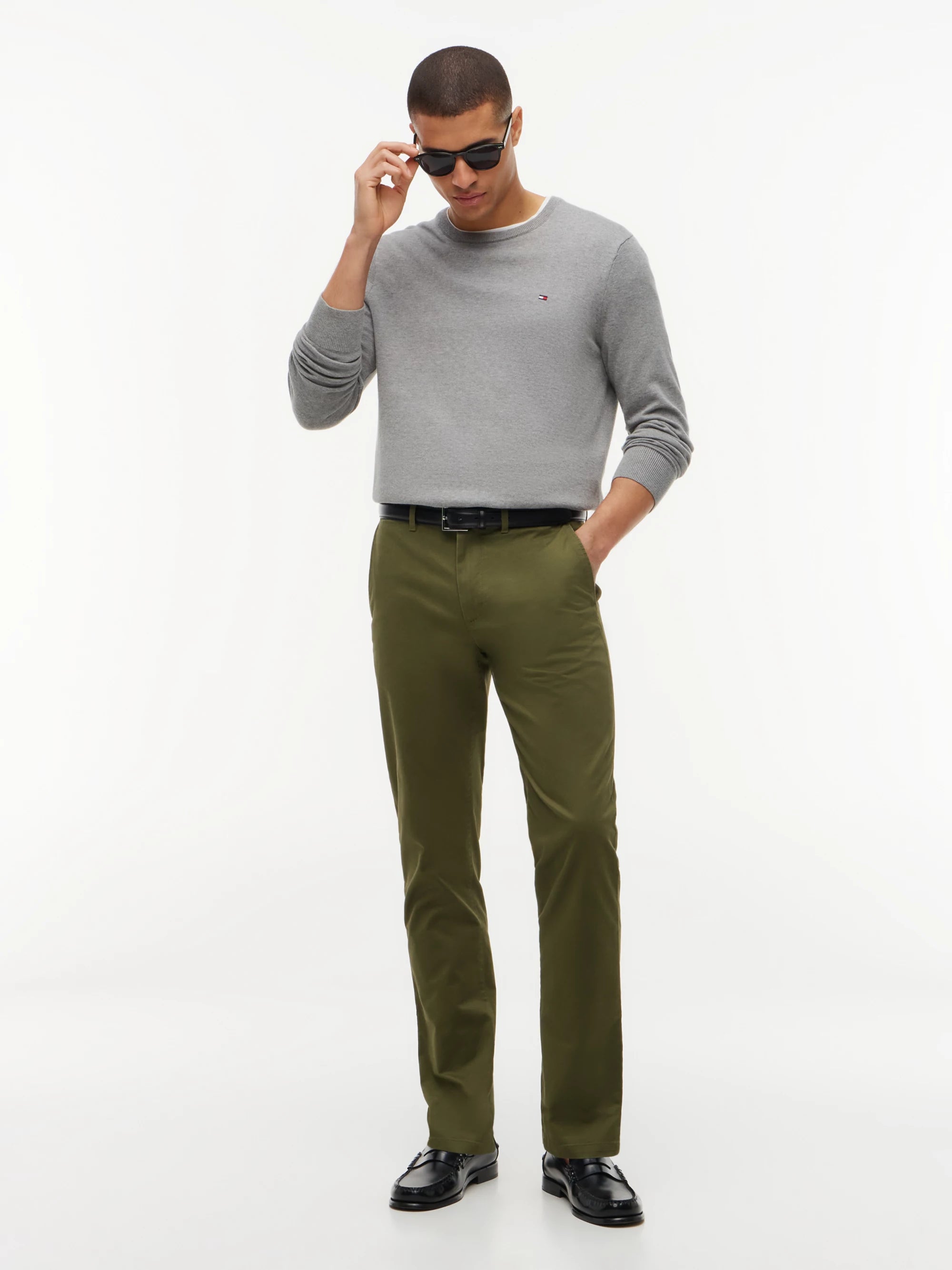 Tommy Hilfiger Jersey Core Essential Cotton Crew Neck · Gris Negro · imagen 2