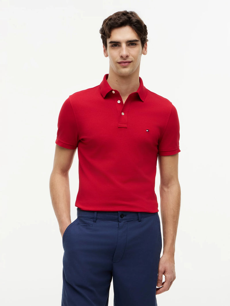 Tommy Hilfiger Polo 1985 Slim · Rojo