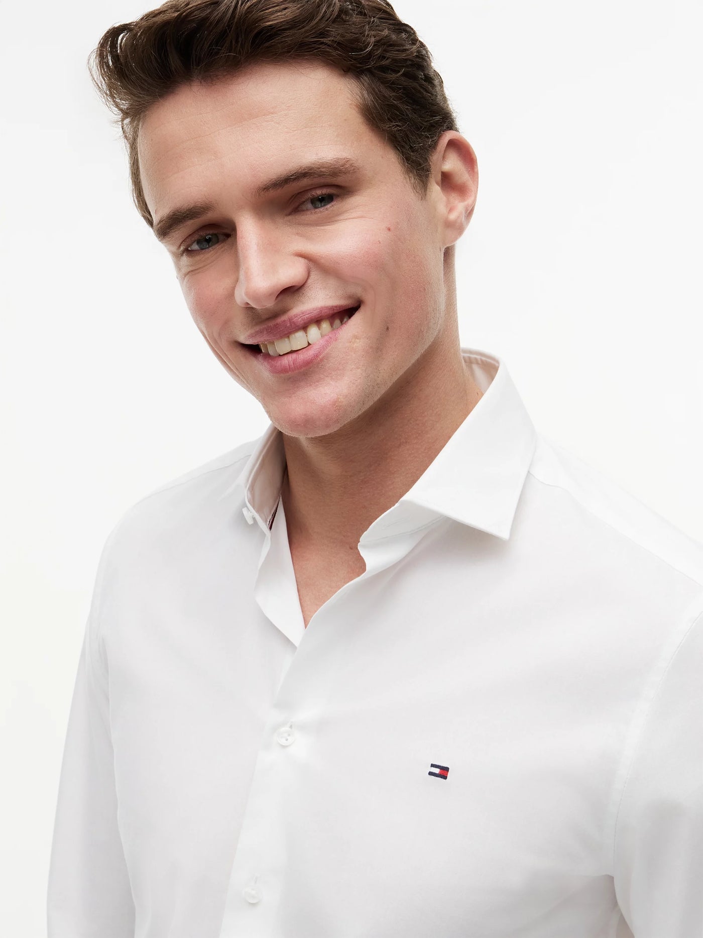 Tommy Hilfiger Camisa Core Cl Flex Poplin Sf Shirt · Negro Rojo · imagen 3