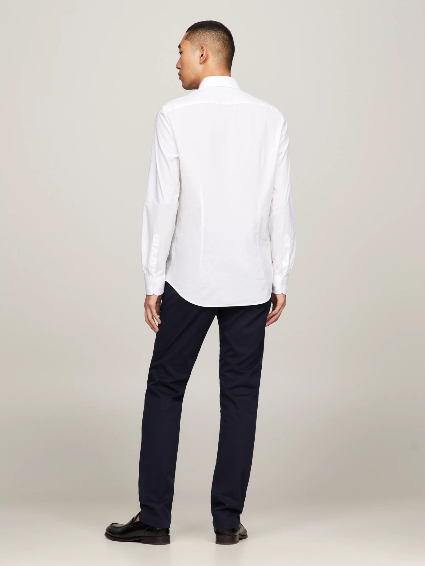 Tommy Hilfiger Camisa Core Cl Flex Poplin Sf Shirt · Negro Rojo · imagen 6