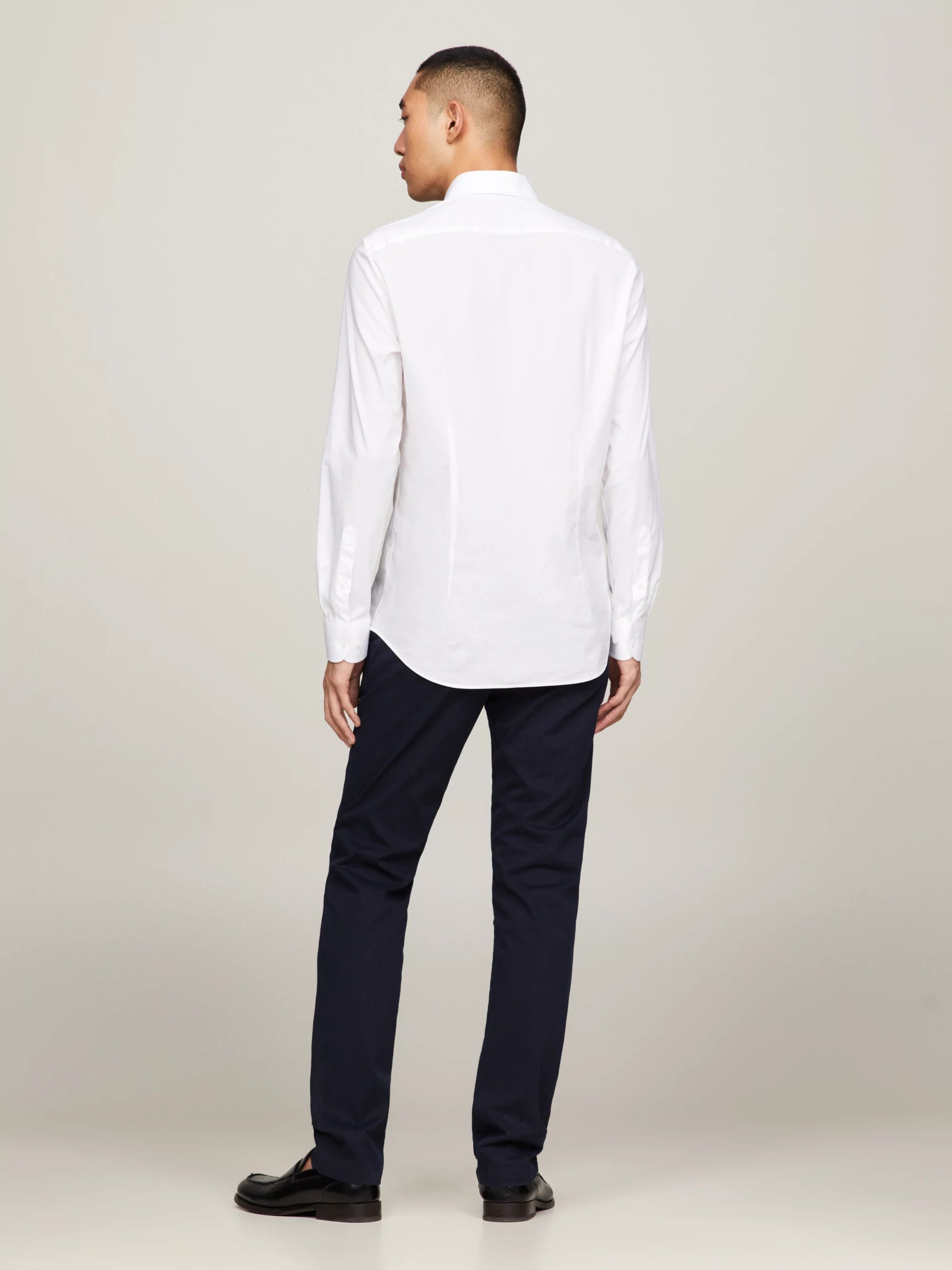Tommy Hilfiger Camisa Core Cl Flex Poplin Sf Shirt · Negro Rojo · imagen 6