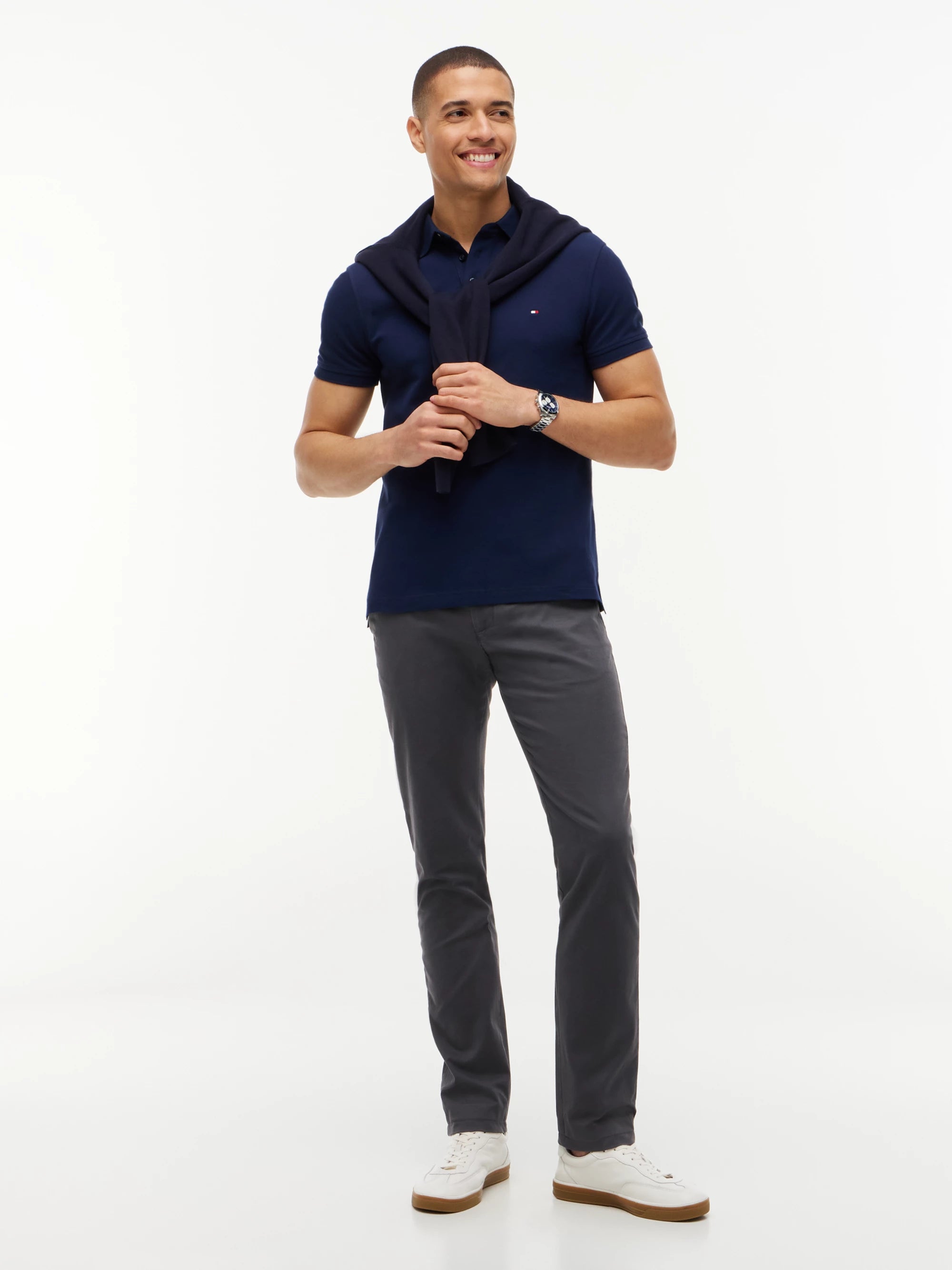 Tommy Hilfiger Pantalón Core Bleecker 1985 Pima Cotton · Gris Negro · imagen 2