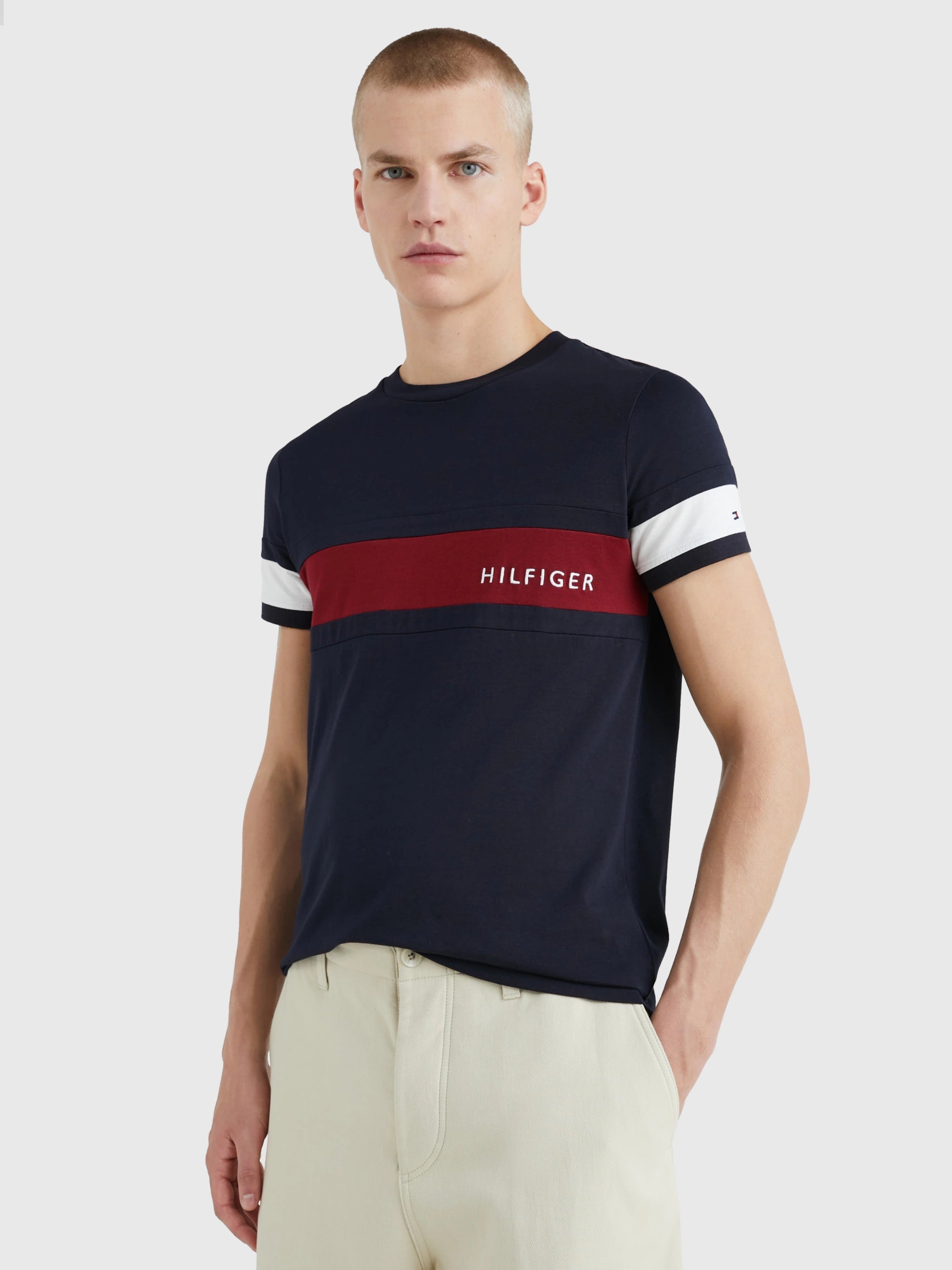 Camisetas Tommy Hilfiger Hombre Colorblock Placement Tee · imagen 1