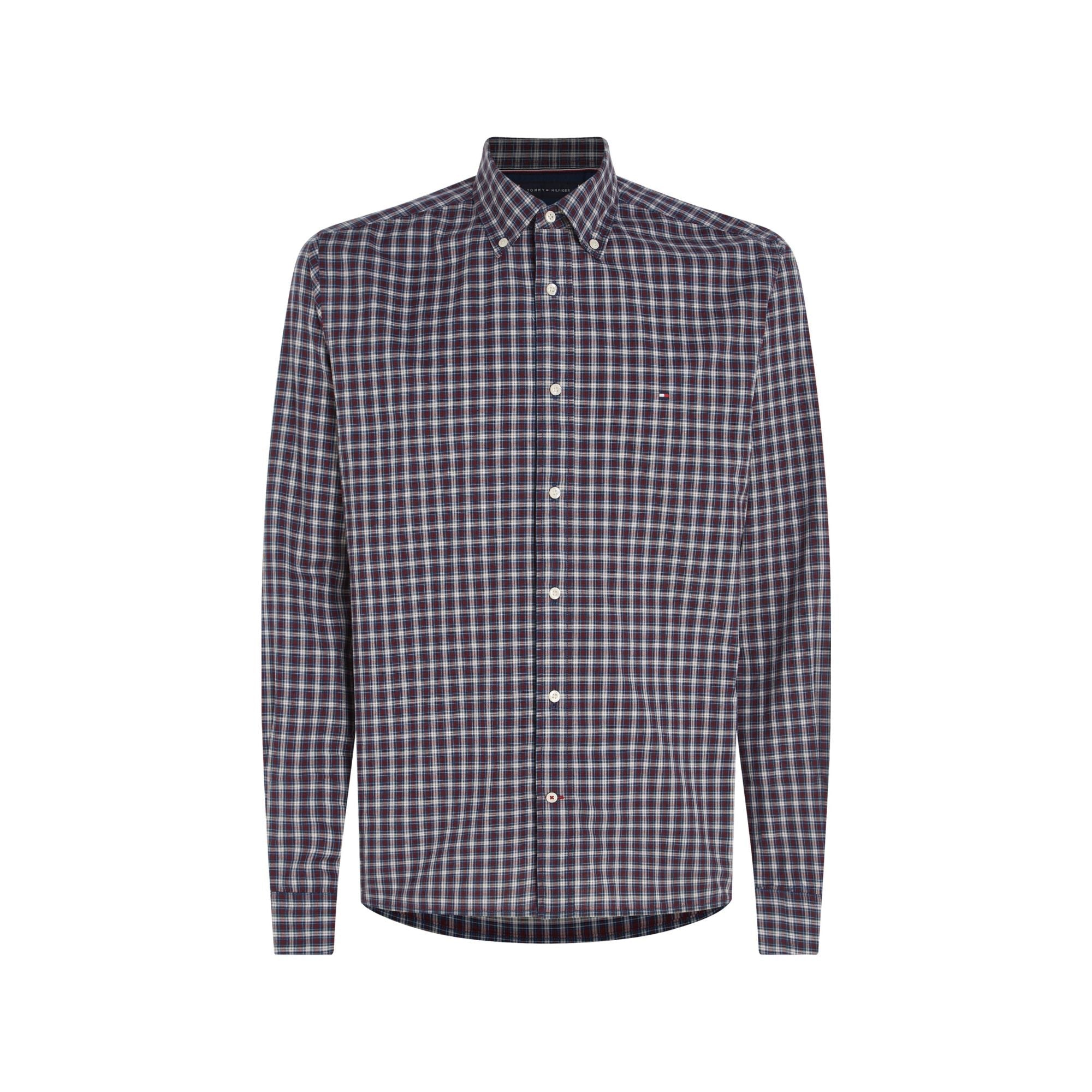 Tommy Hilfiger Camisa Nat. Soft Flex Mini Tartan Rf · Gris Azul marino · imagen 1