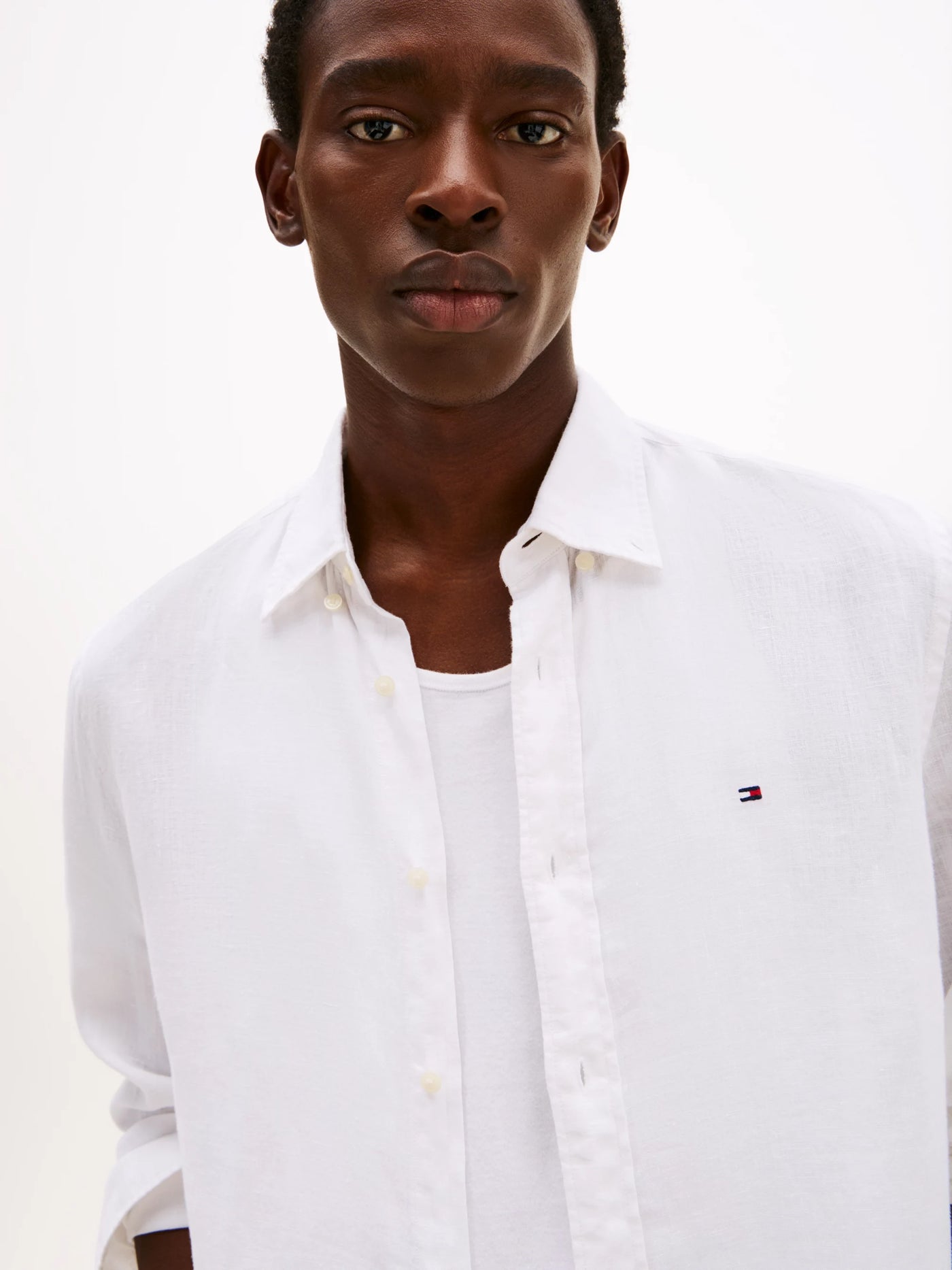 Tommy Hilfiger Camisa Pigment Dyed Li Solid Rf Shirt · Negro Blanco · imagen 2