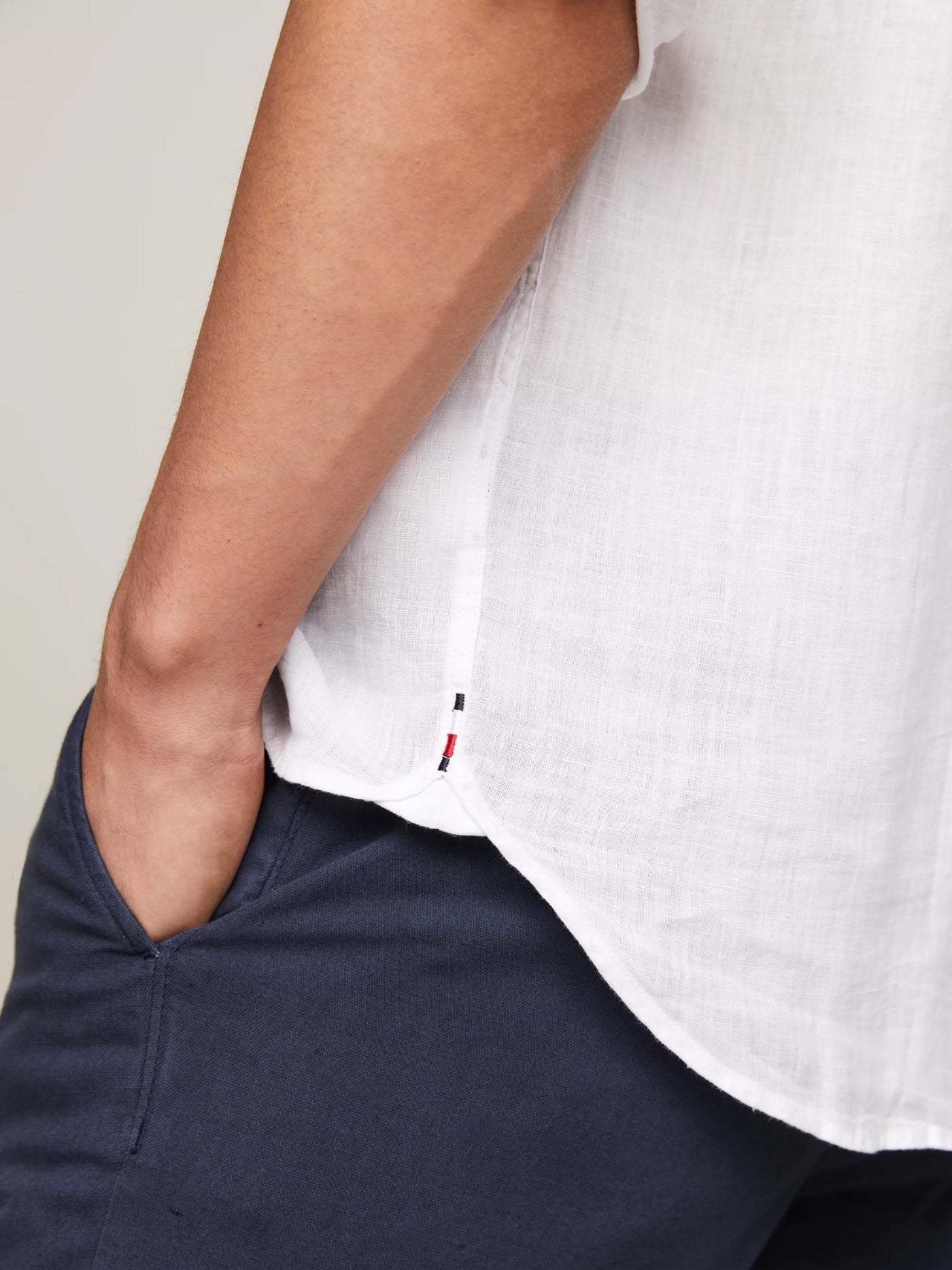Tommy Hilfiger Camisa Pigment Dyed Li Solid Rf Shirt · Negro Blanco · imagen 4