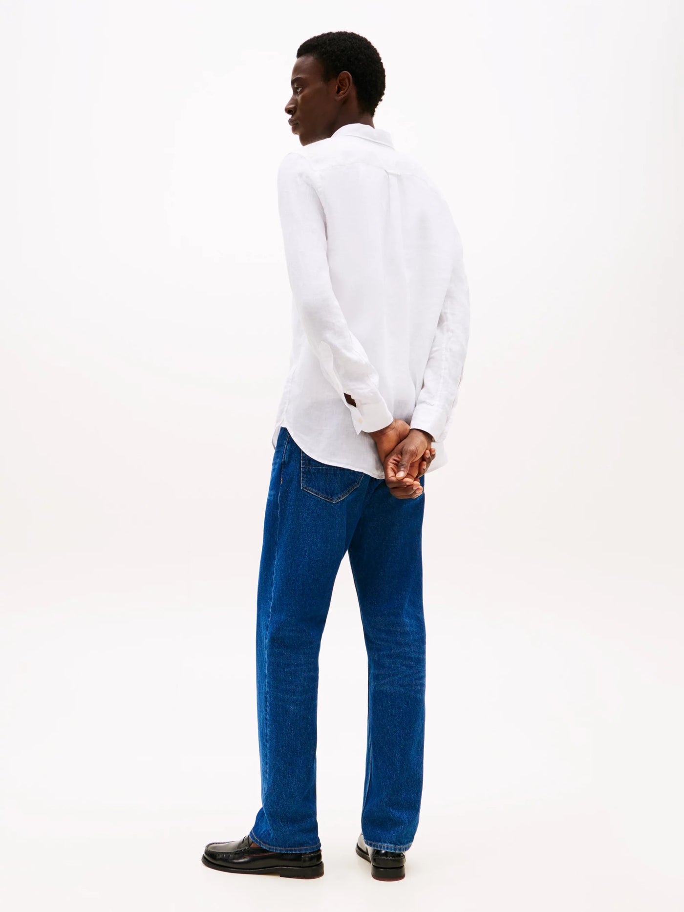 Tommy Hilfiger Camisa Pigment Dyed Li Solid Rf Shirt · Negro Blanco · imagen 5