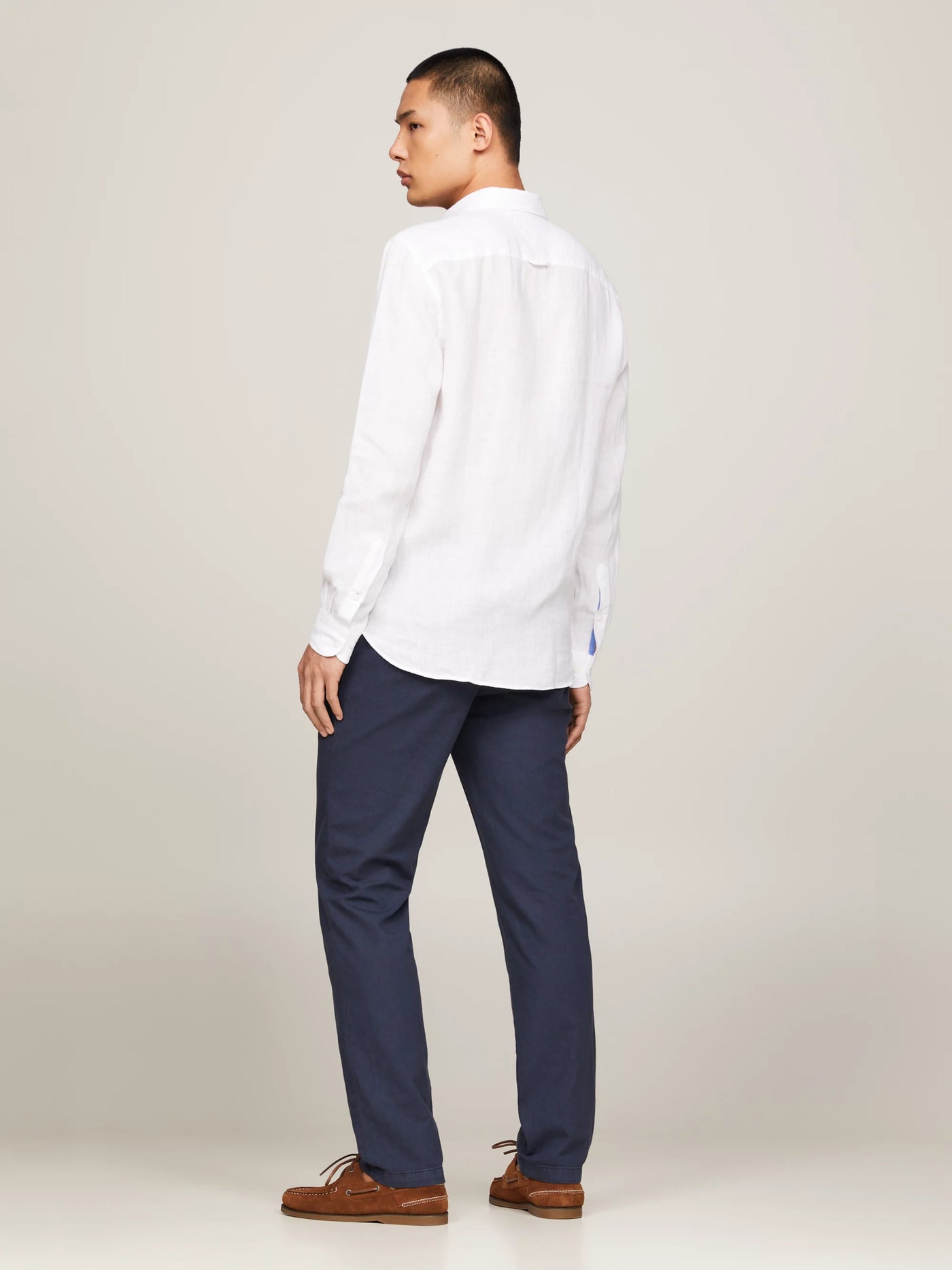 Tommy Hilfiger Camisa Pigment Dyed Li Solid Rf Shirt · Negro Blanco · imagen 6