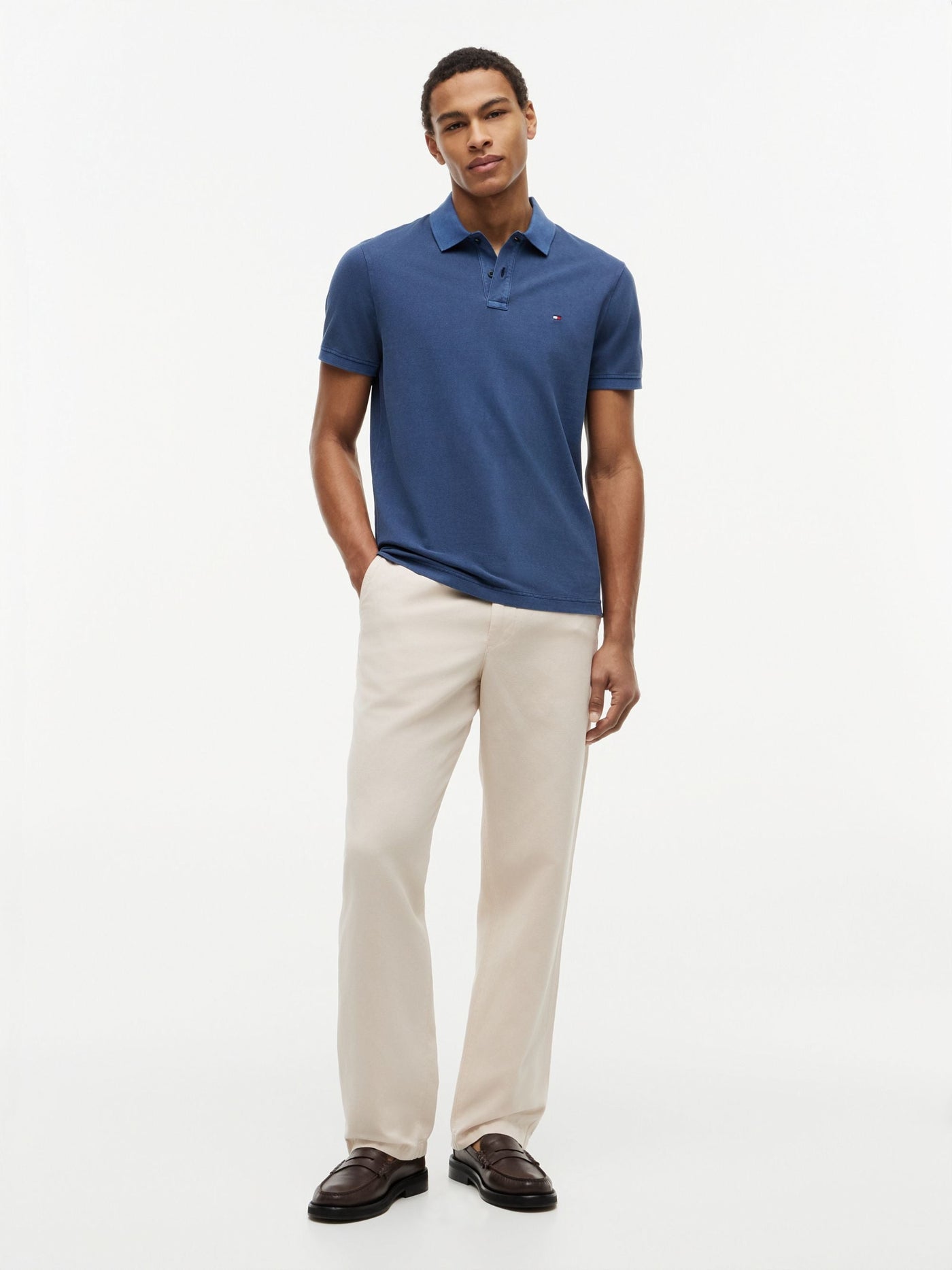 Polo Garment Dye Azul Marino | Tommy Hilfiger · imagen 2