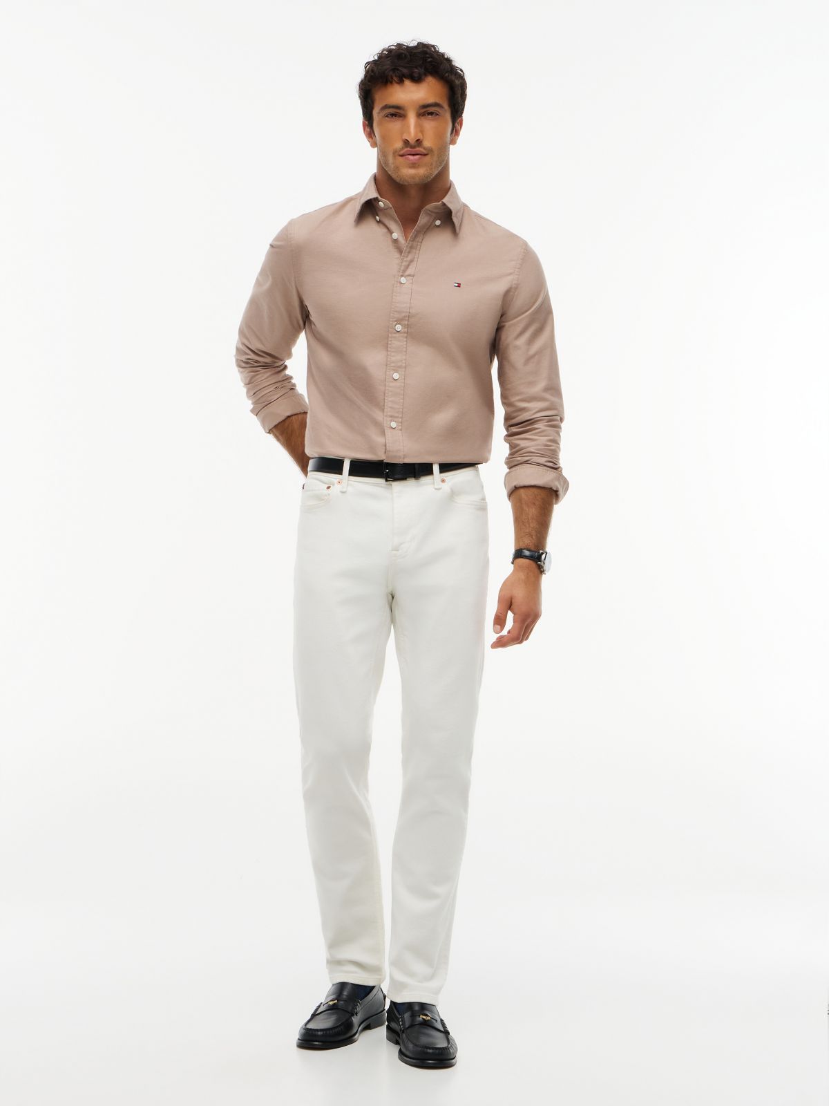 Camisa Oxford Heritage Regular Taupe | Tommy Hilfiger · imagen 2