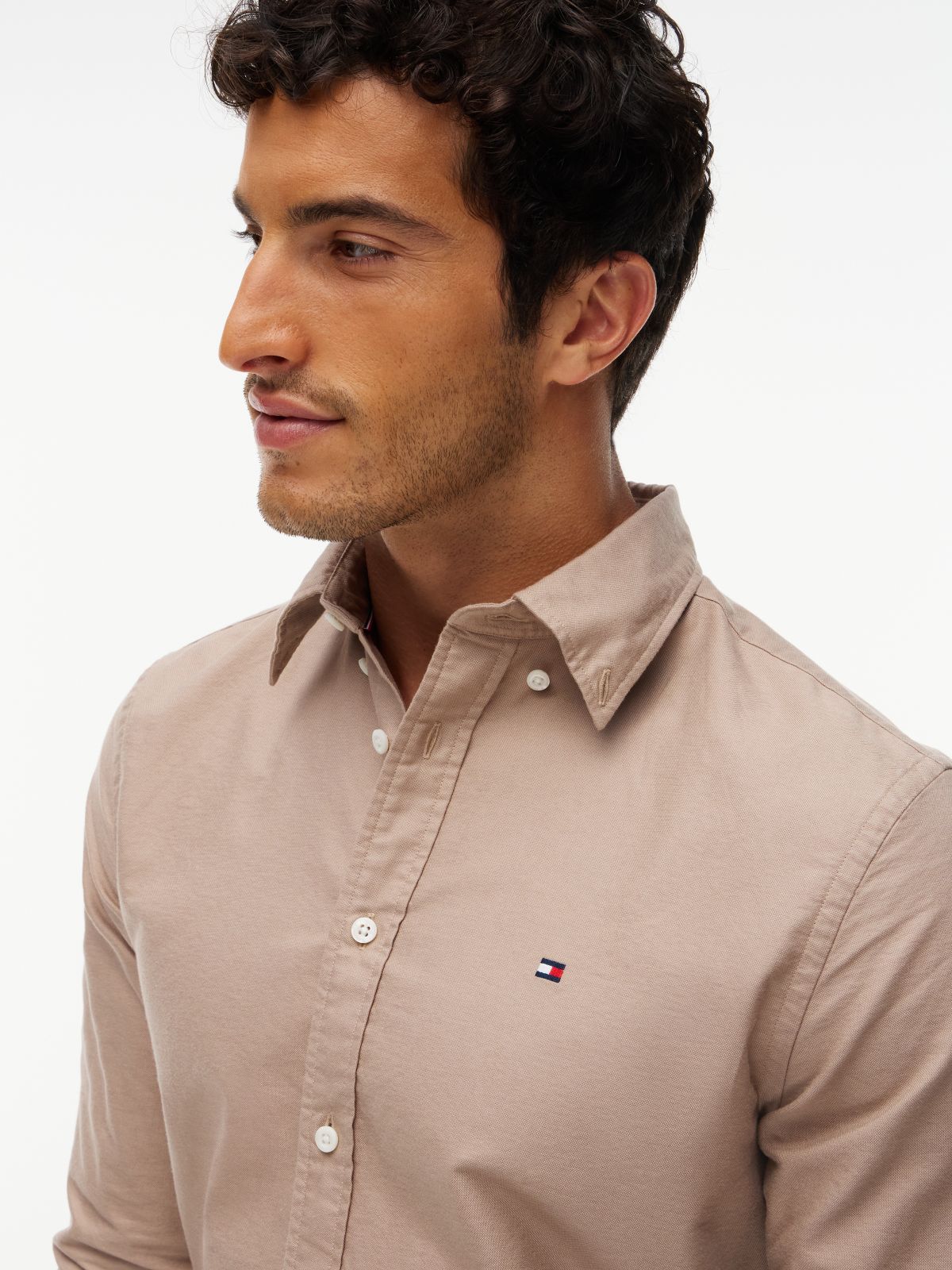 Camisa Oxford Heritage Regular Taupe | Tommy Hilfiger · imagen 3