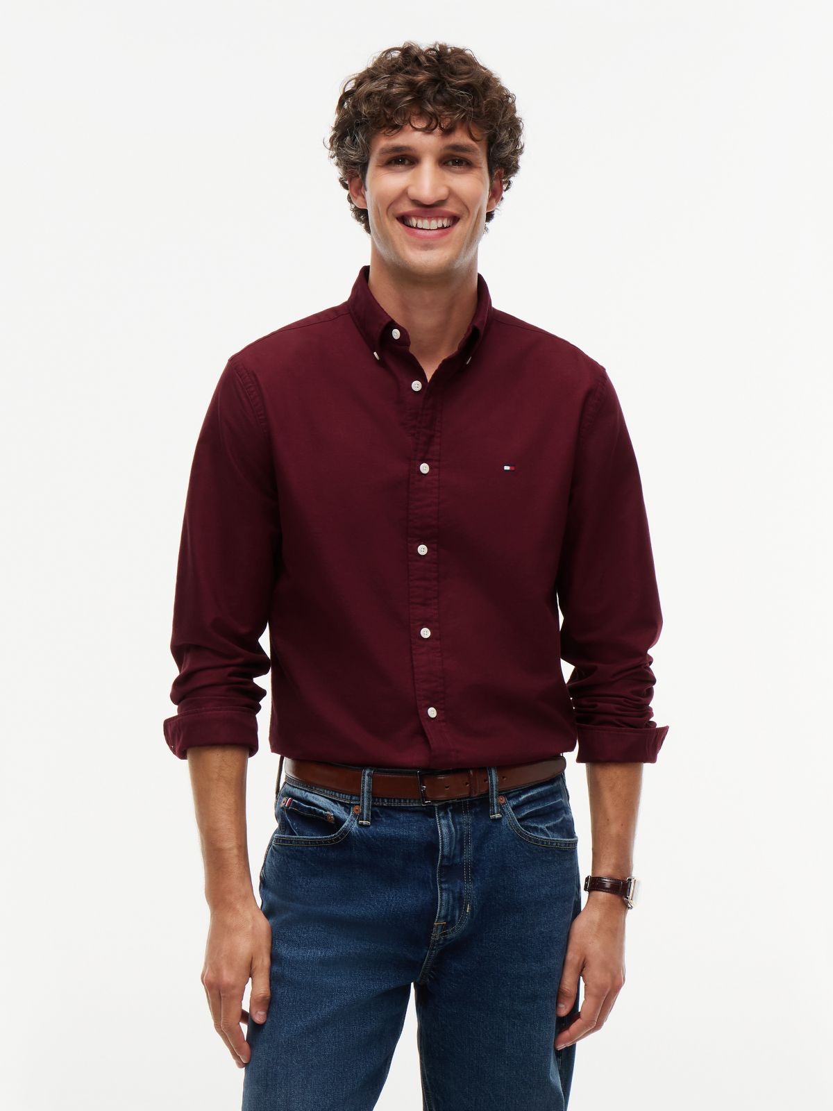 Camisa Oxford Heritage Regular Rosa | Tommy Hilfiger · imagen 1