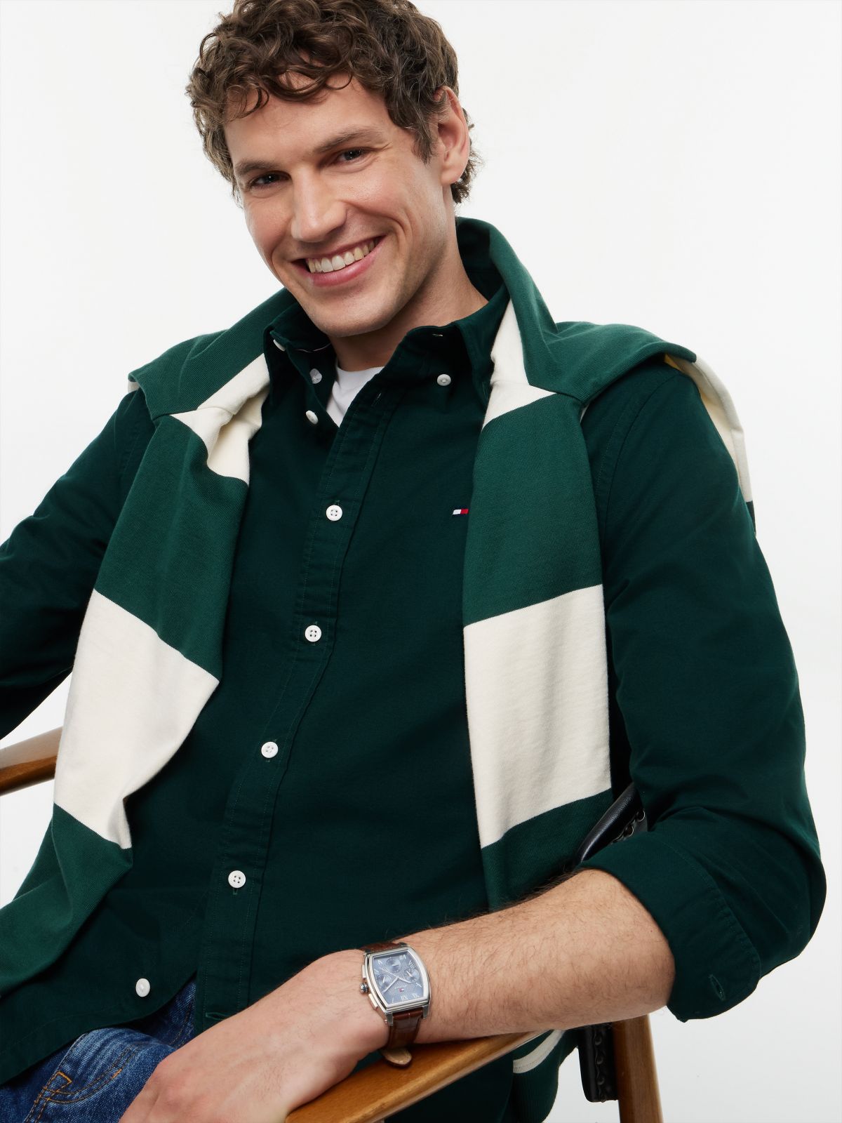 Camisa Oxford Heritage Regular Verde Hunter | Tommy Hilfiger · imagen 3