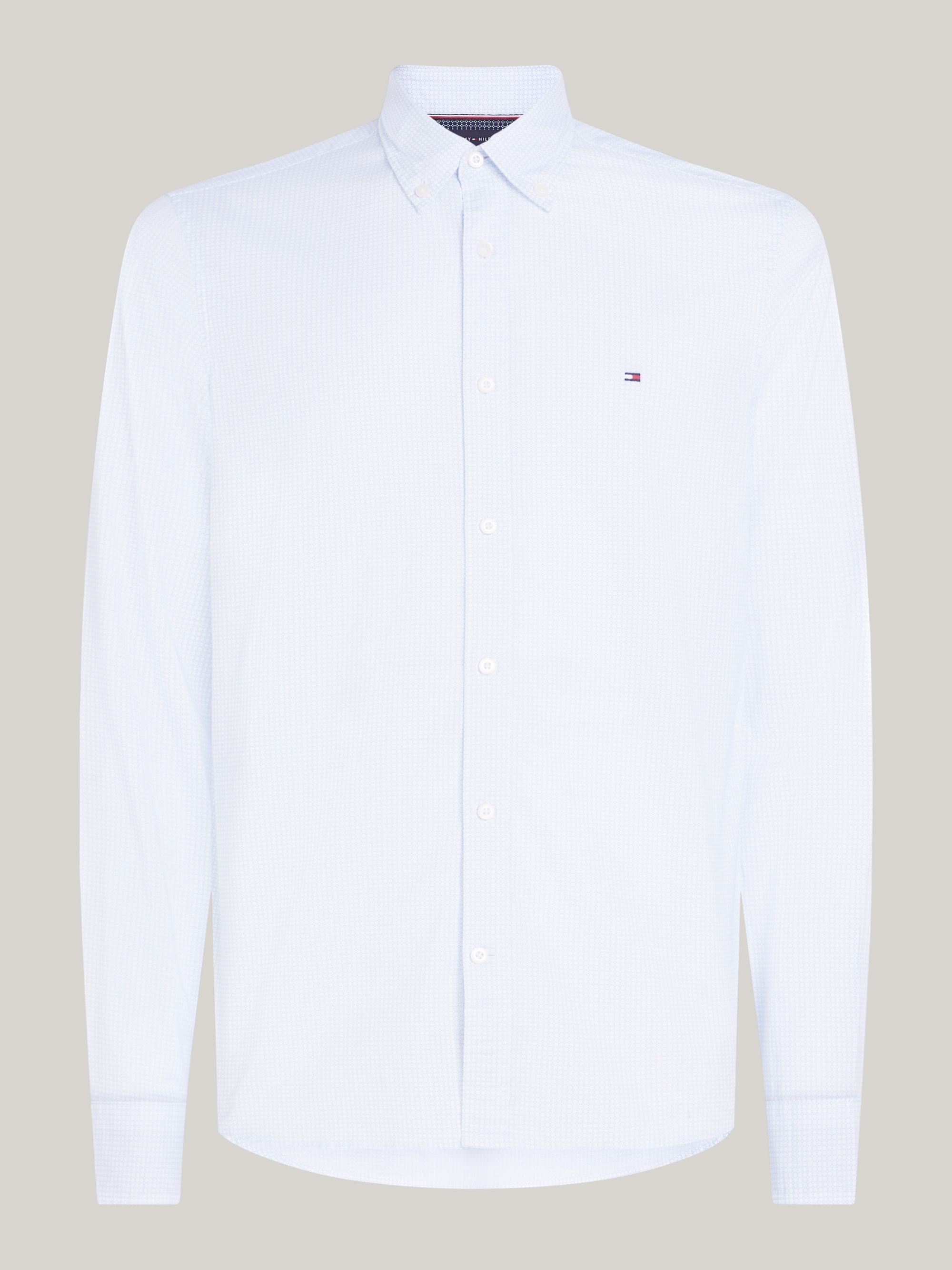 Tommy Hilfiger Camisa Flex Micro Foulard Sf Shirt · Blanco Beige · imagen 6