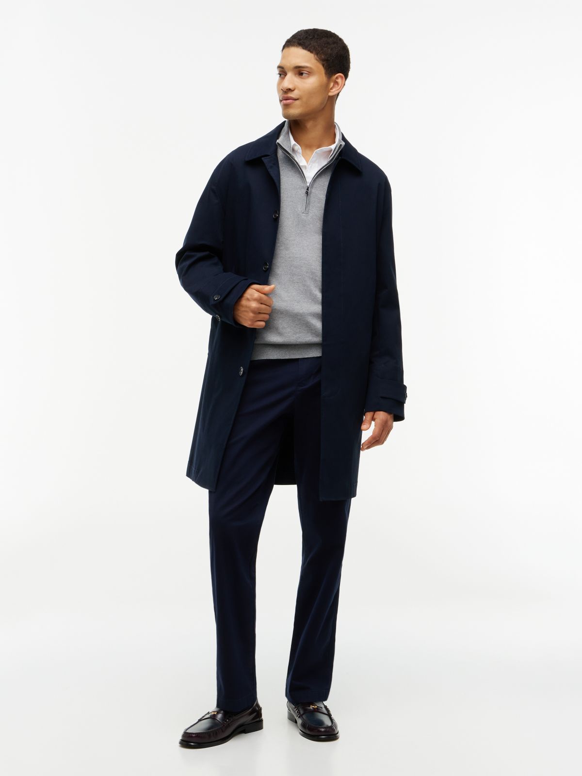 Jersey Essential Cotton Zip Mock Gris Medio | Tommy Hilfiger · imagen 2