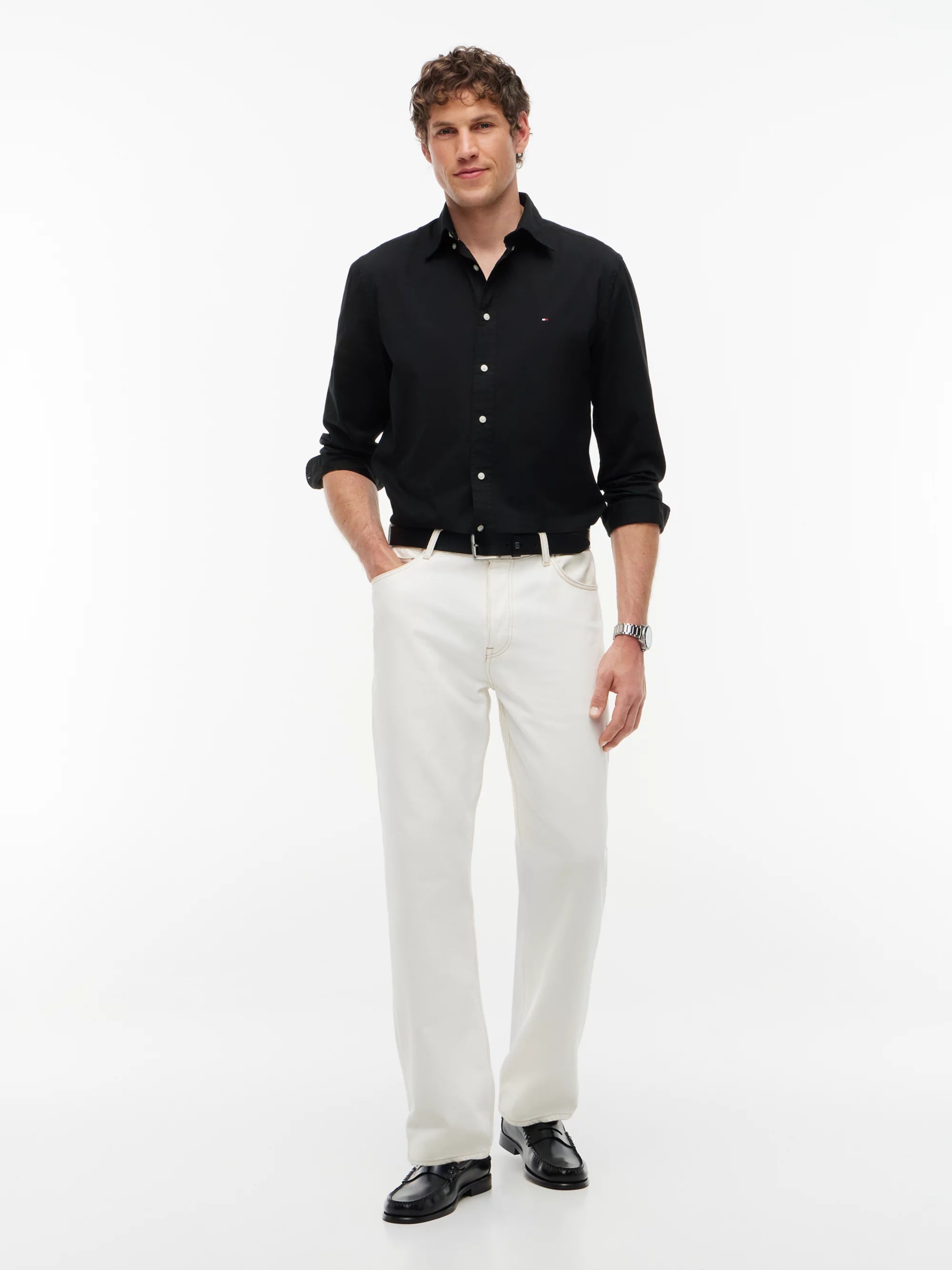 Tommy Hilfiger Camisa Core Flex Poplin Solid Rf Shirt · imagen 2