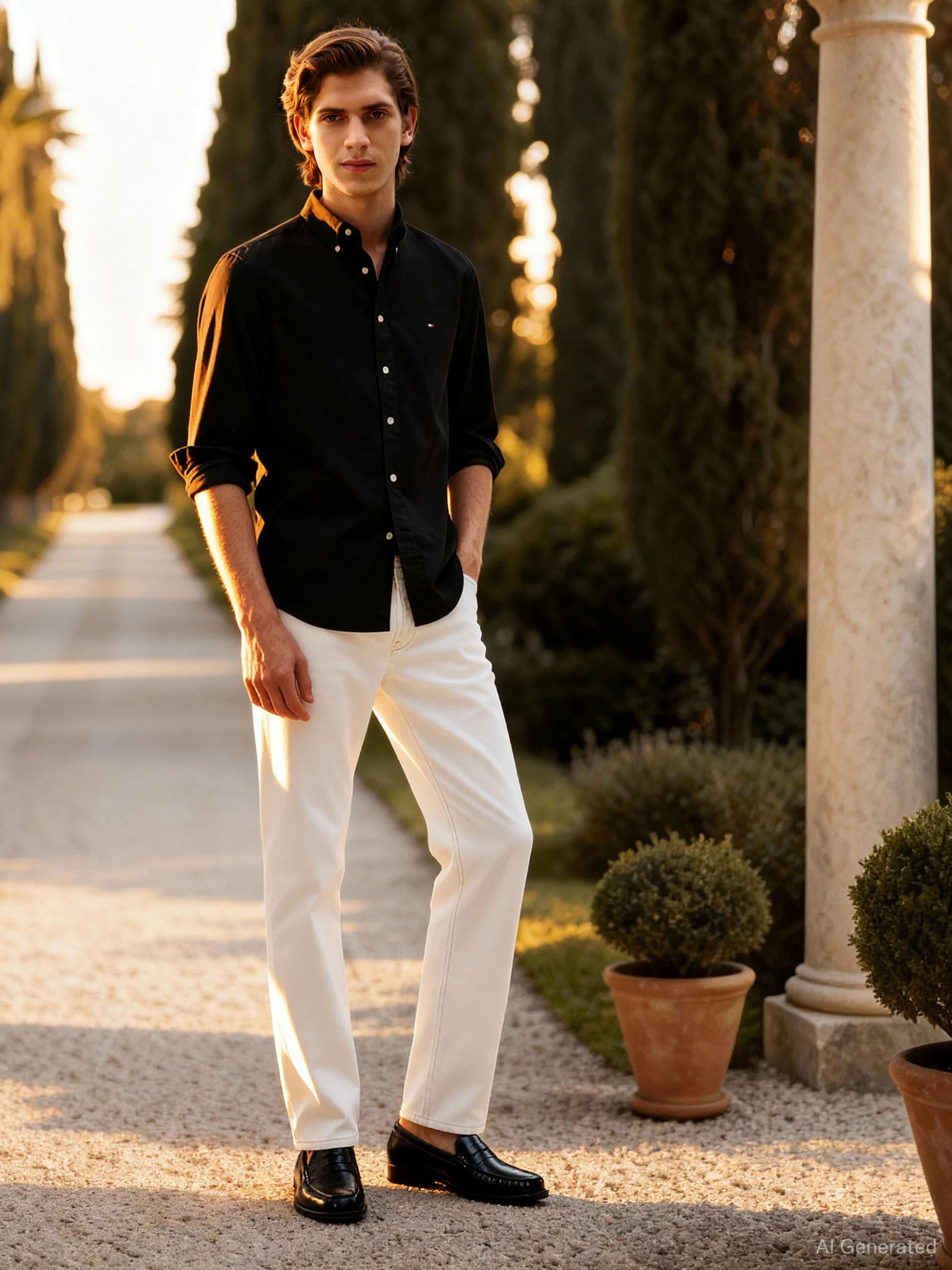 Tommy Hilfiger Camisa Core Flex Poplin Solid Rf Shirt · imagen 5