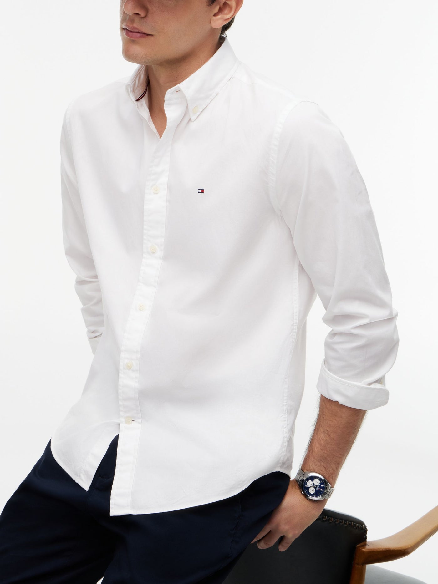 Tommy Hilfiger Camisa Core Flex Poplin Solid Rf Shirt · imagen 5