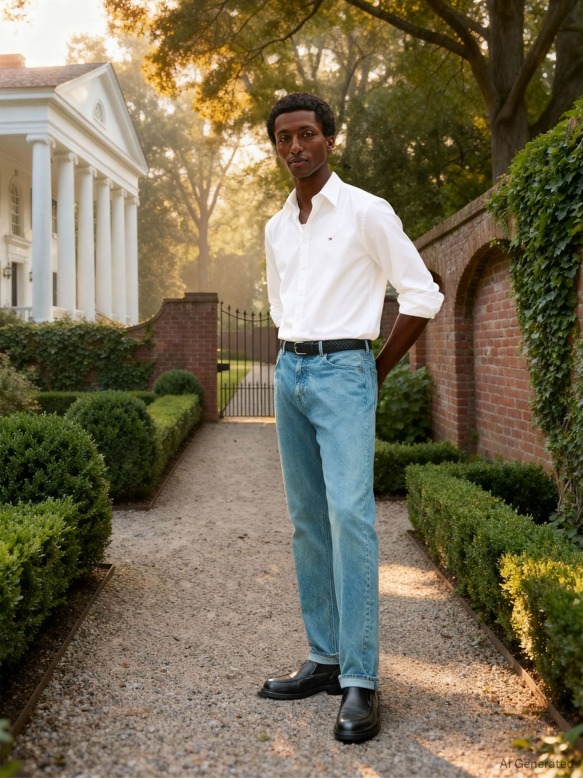 Tommy Hilfiger Camisa Core Flex Poplin Solid Rf Shirt · imagen 7