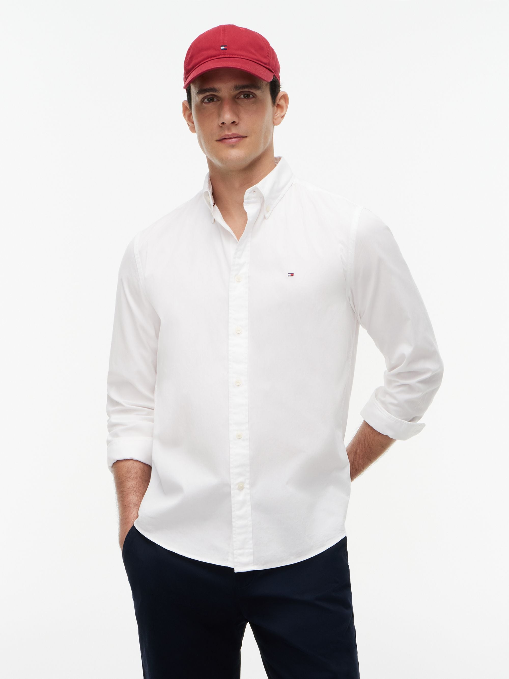 Tommy Hilfiger Camisa Core Flex Poplin Solid Rf Shirt · imagen 1