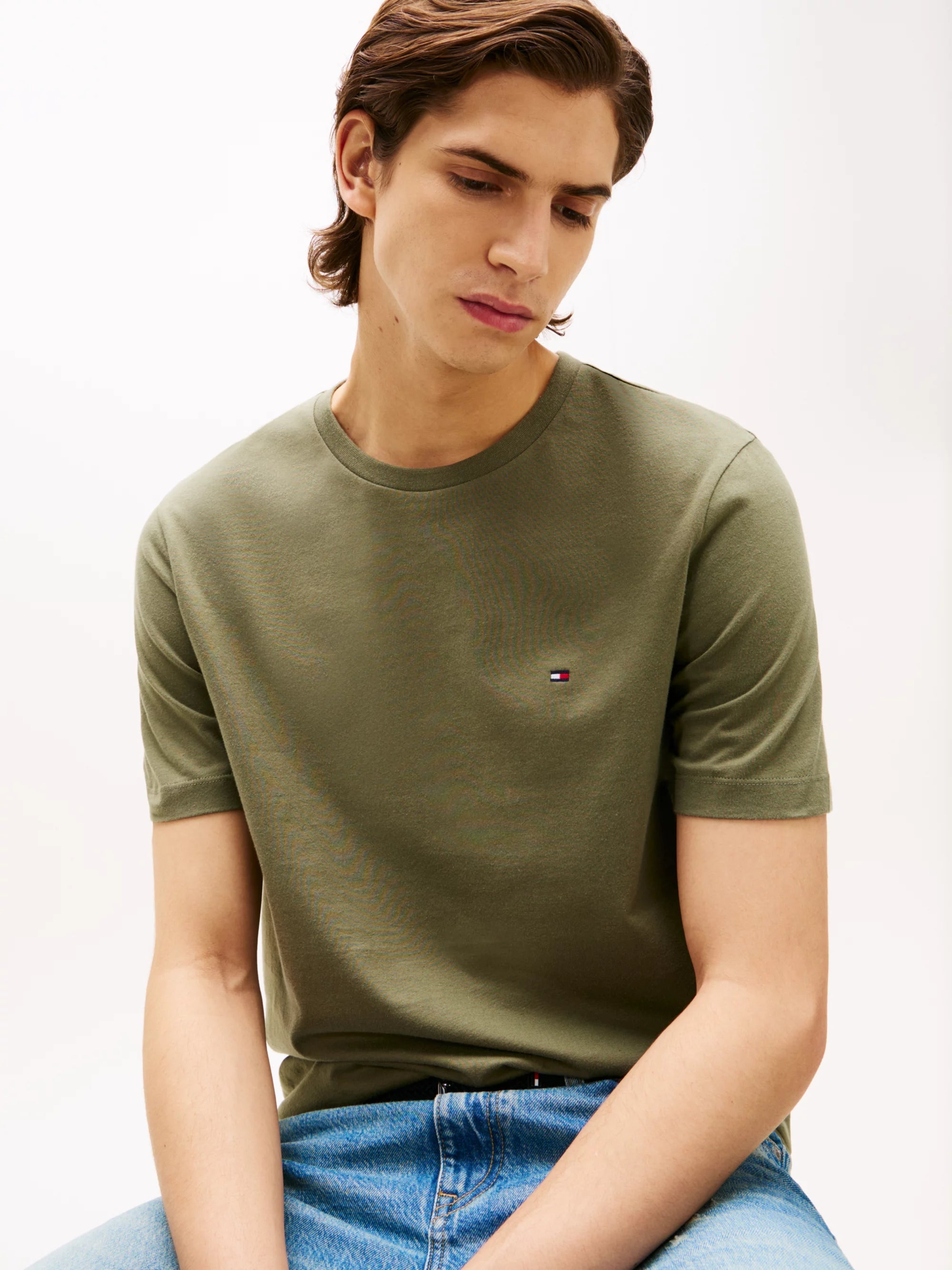 Tommy Hilfiger Camiseta Ess Seasonal Reg Fit Solid Tee · Gris · imagen 2