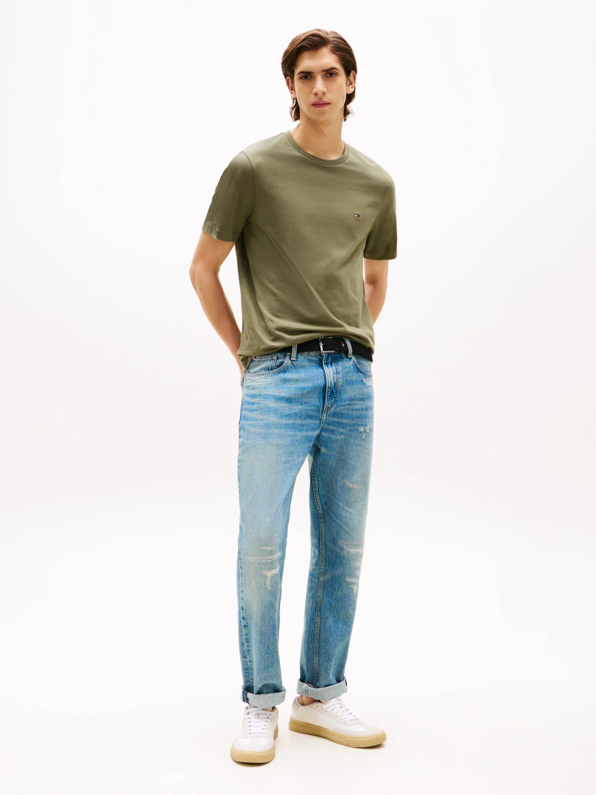 Tommy Hilfiger Camiseta Ess Seasonal Reg Fit Solid Tee · Gris · imagen 3