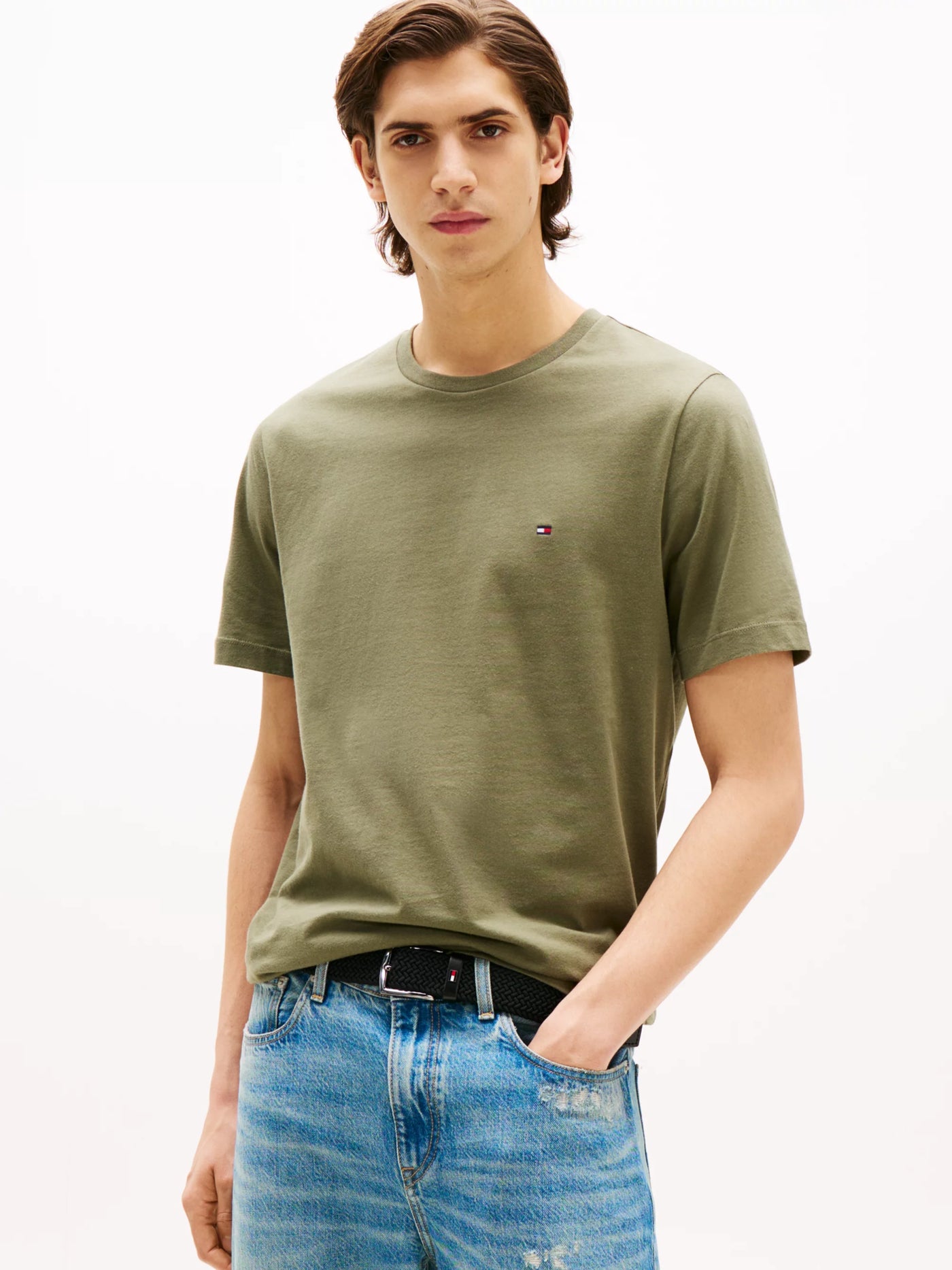Tommy Hilfiger Camiseta Ess Seasonal Reg Fit Solid Tee · Gris · imagen 1