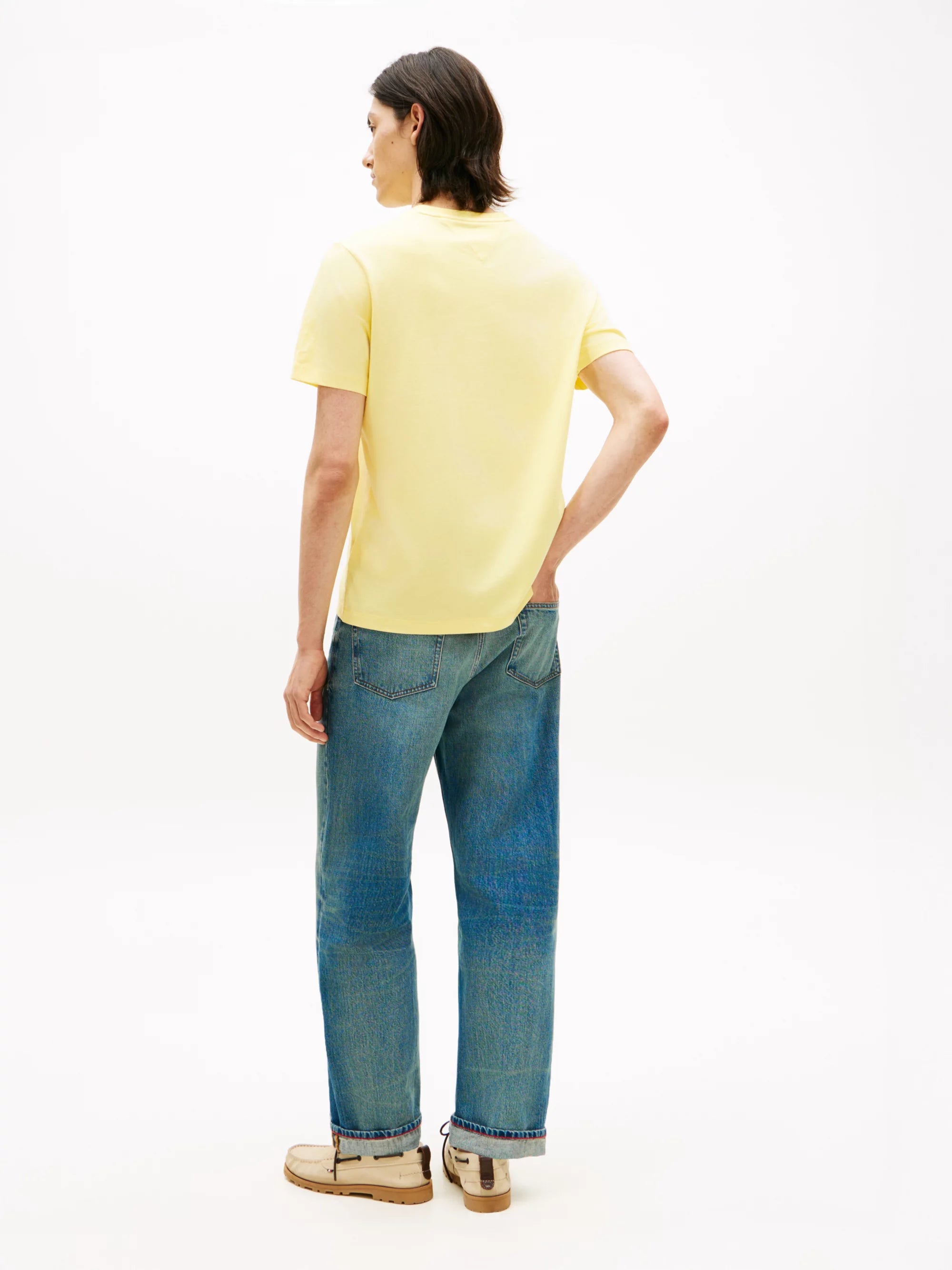 Tommy Hilfiger Camiseta Essential Reg Fit Solid Tee · Rosa · imagen 4
