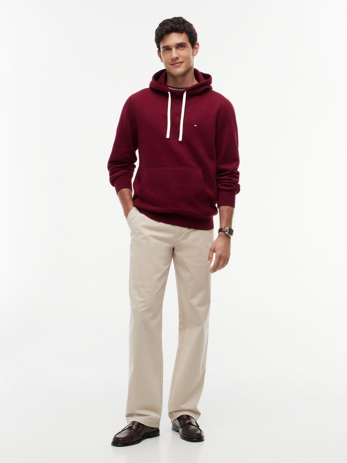 Sudadera Capucha Essential Seasonal Burdeos | Tommy Hilfiger · imagen 2