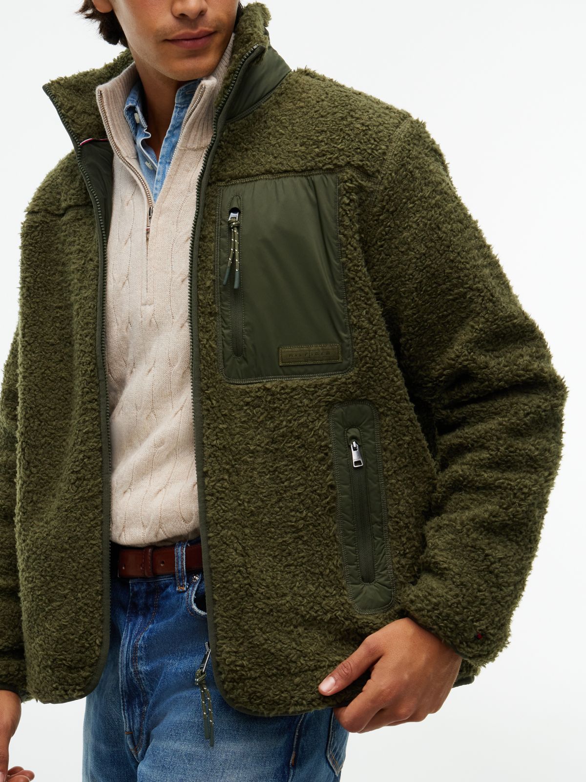 Chaqueta Teddy Fleece Verde Caza | Tommy Hilfiger · imagen 3