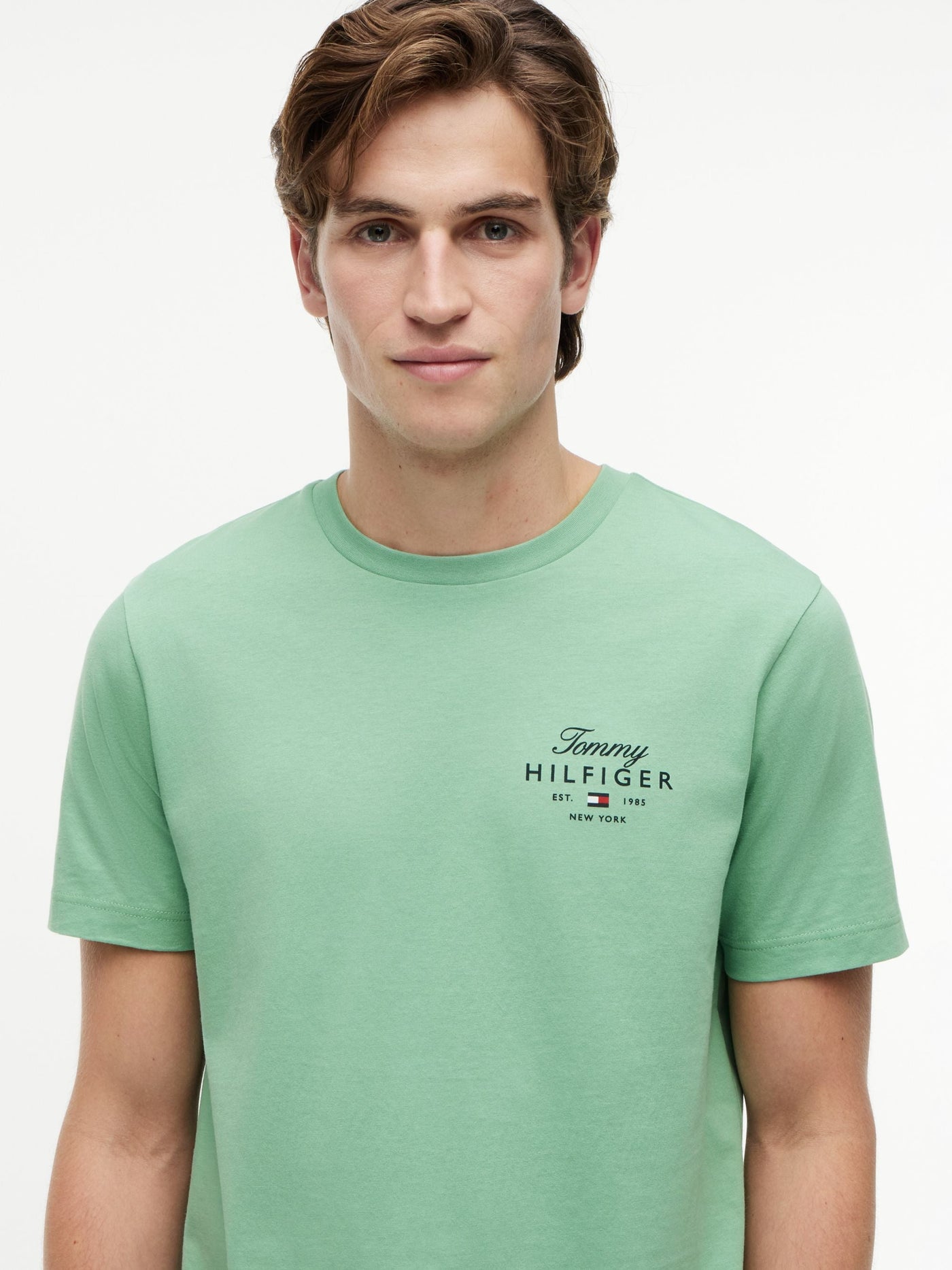 Camiseta Script Stack Verde | Tommy Hilfiger · imagen 3