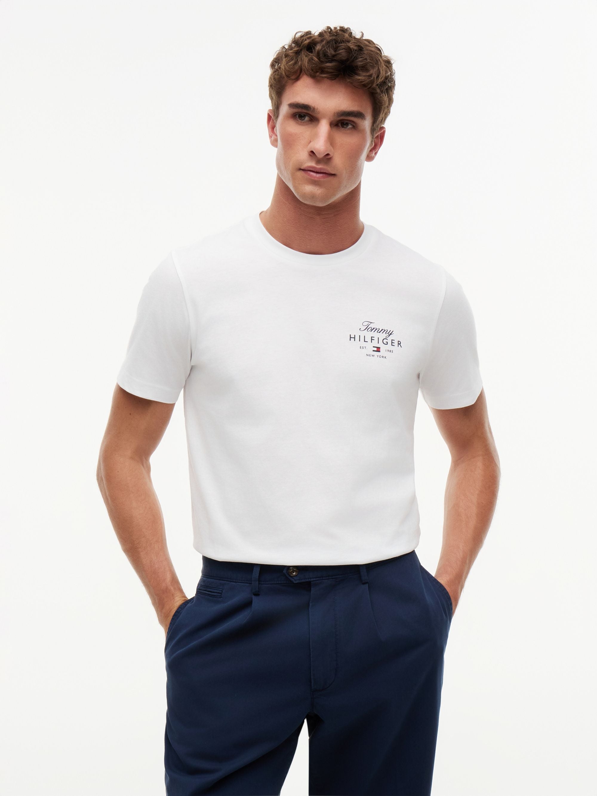 Camiseta Script Stack Blanco | Tommy Hilfiger · imagen 1