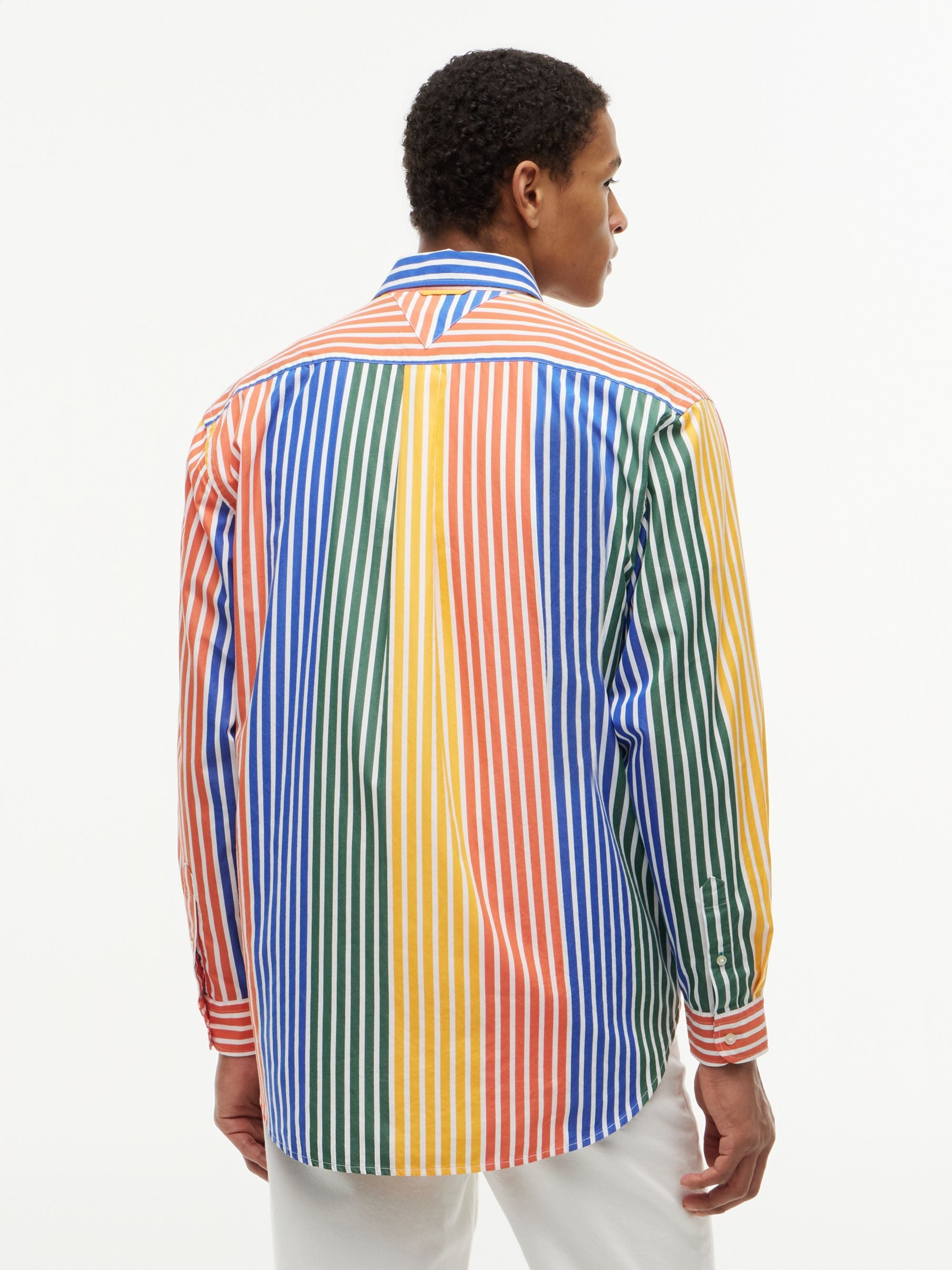 Camisa Prep Icon Stripe Naranja | Tommy Hilfiger · imagen 4