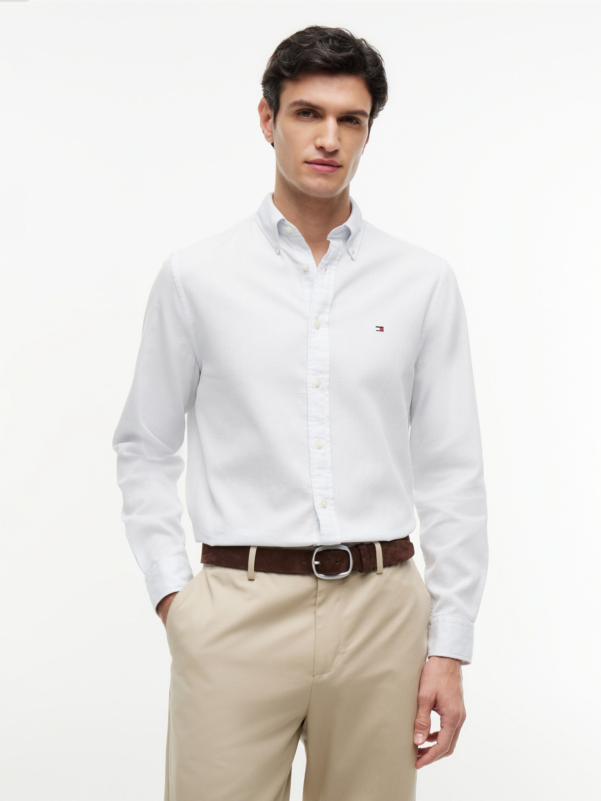 Camisa Flex Dobby Azul | Tommy Hilfiger · imagen 1