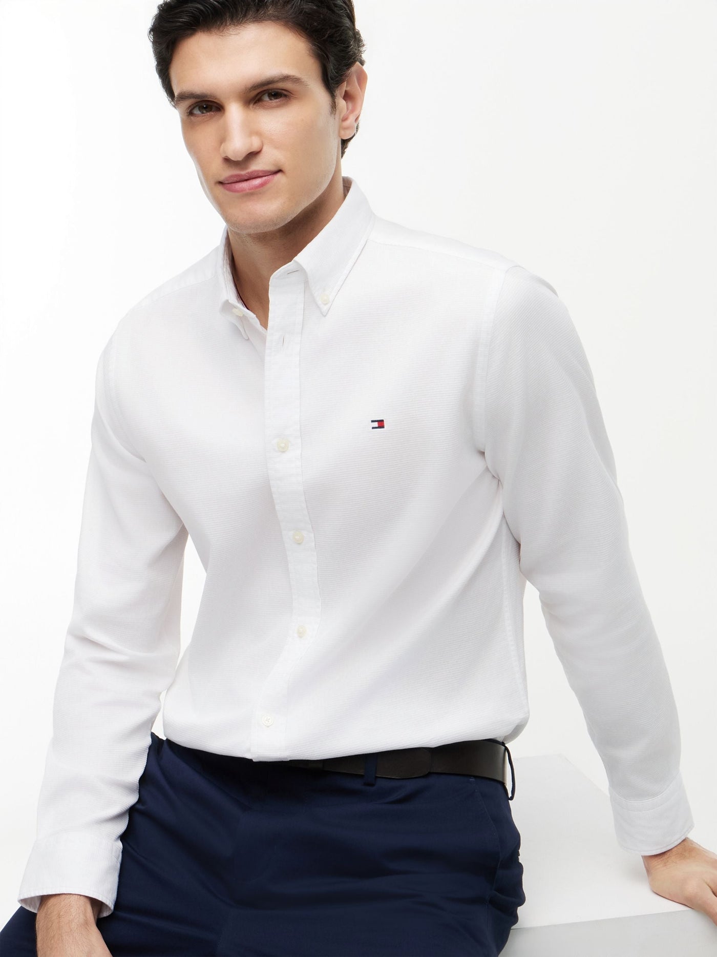 Camisa Flex Dobby Blanco | Tommy Hilfiger · imagen 3