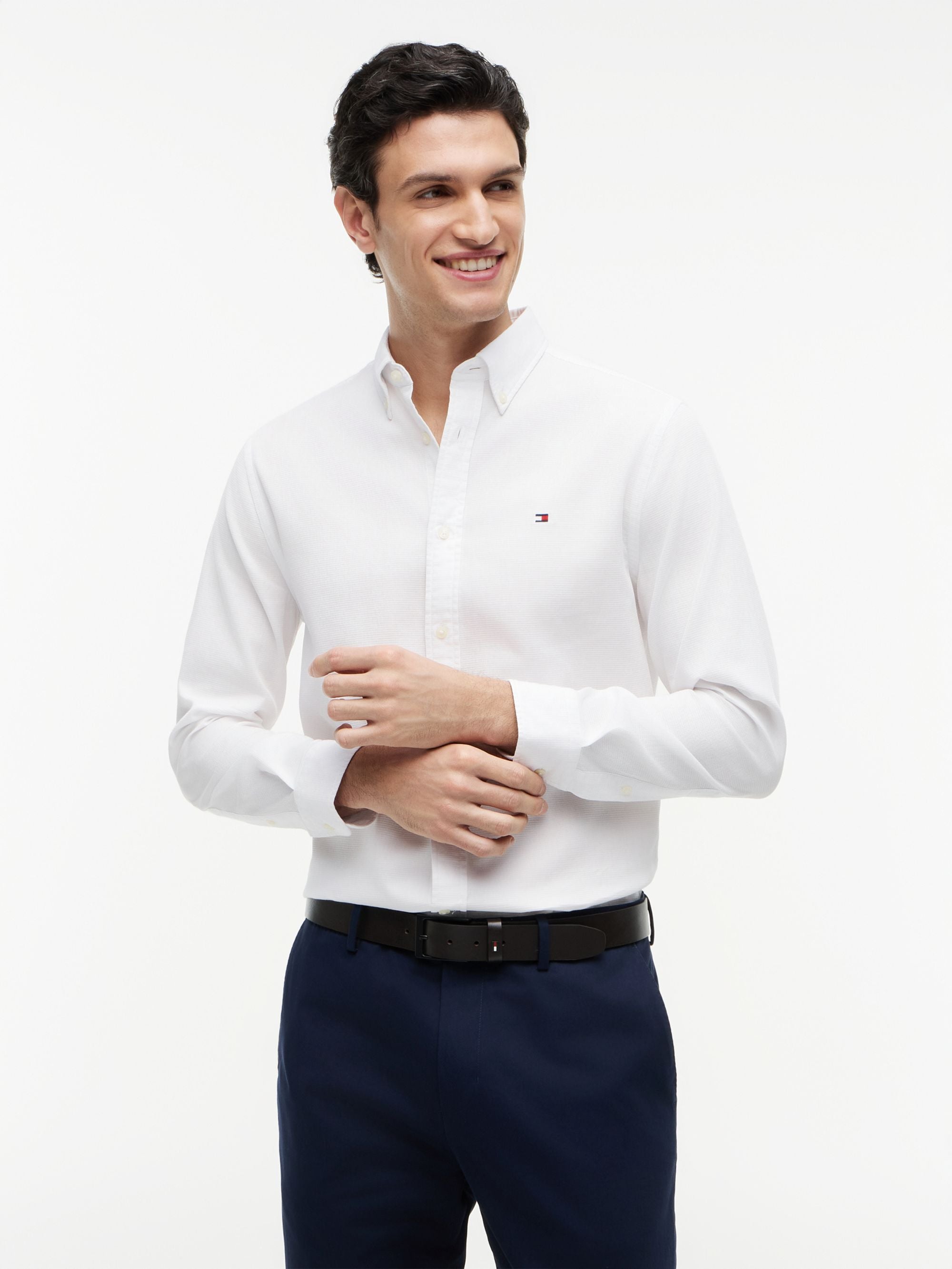 Camisa Flex Dobby Blanco | Tommy Hilfiger · imagen 1