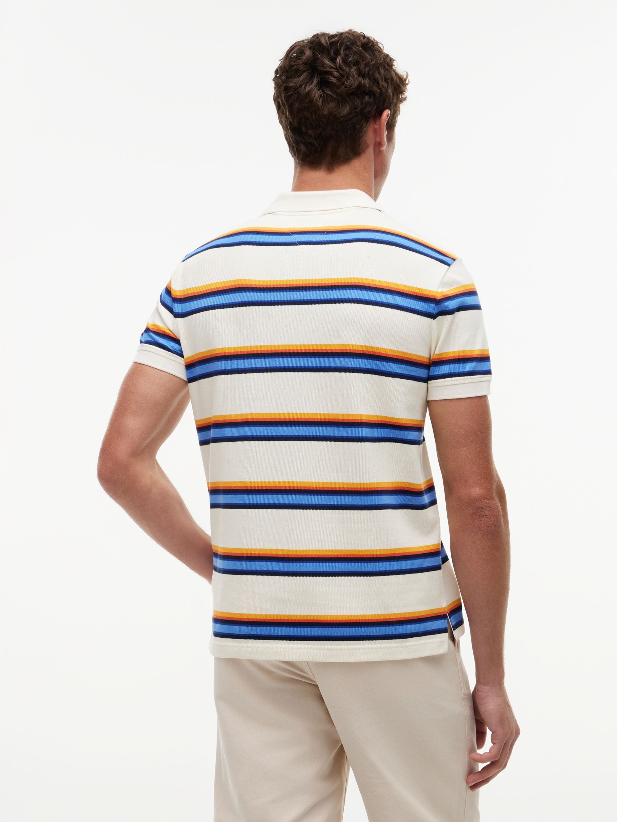 Polo Roadmap Stripe Crema | Tommy Hilfiger · imagen 4