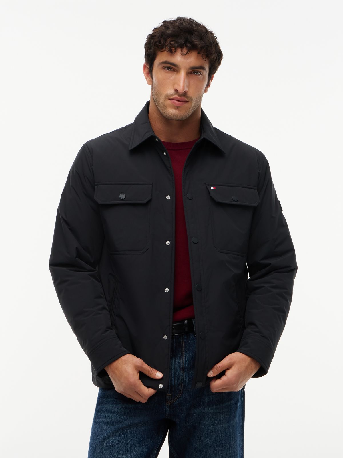 Sobrecamisa Packable Ligera Negro | Tommy Hilfiger · imagen 1