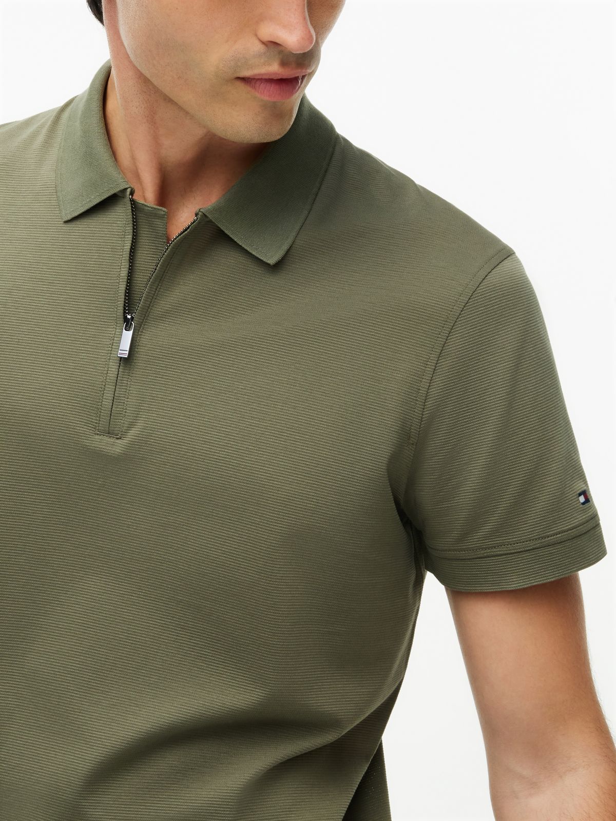 Polo NY Performance Zip Verde Ghost Fern | Tommy Hilfiger · imagen 3