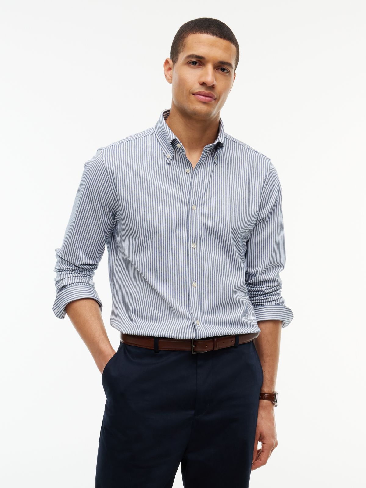 Camisa Performance Oxford Stretch Azul Carbón | Tommy Hilfiger · imagen 1
