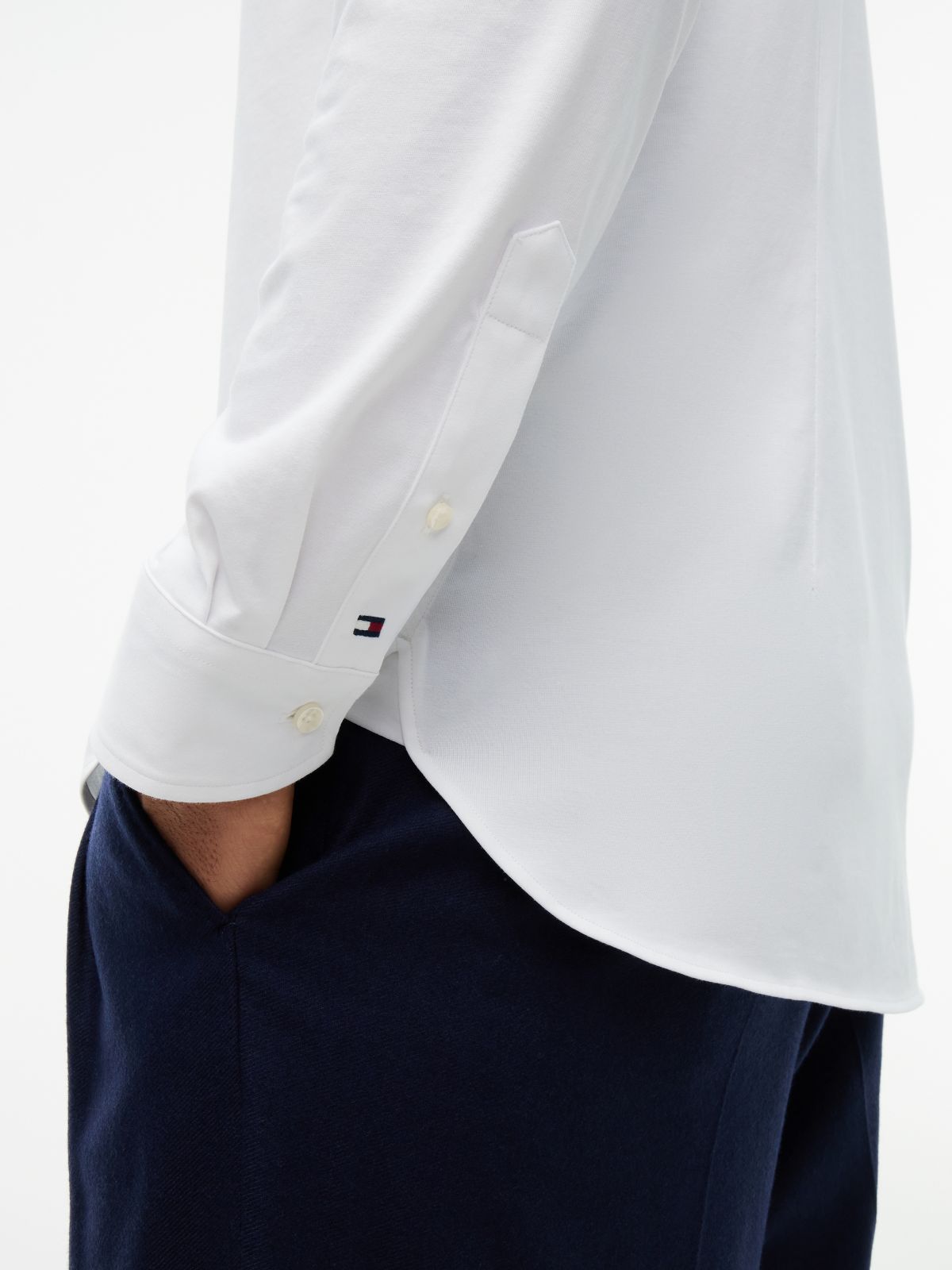 Camisa Performance Interlock Blanco | Tommy Hilfiger · imagen 3
