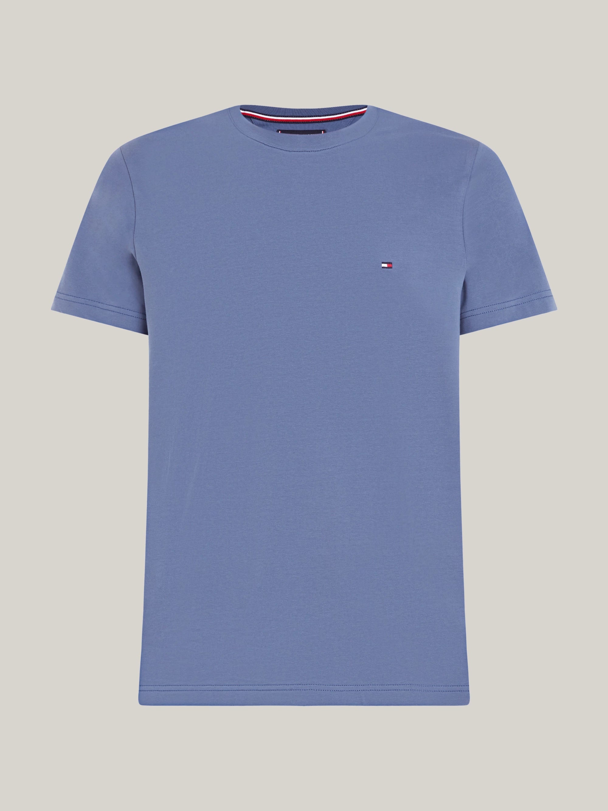 Camisetas Tommy Hilfiger Hombre Stretch Slim Fit Tee · Azul marino · imagen 5