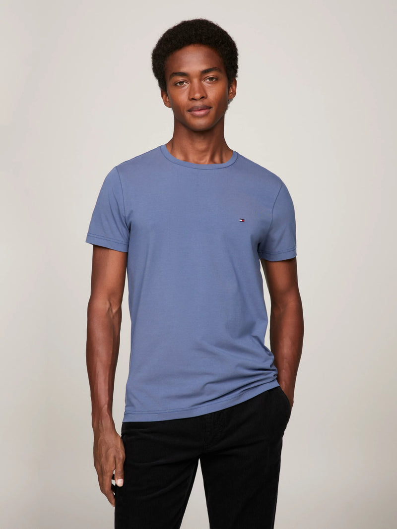 Camisetas Tommy Hilfiger Hombre Stretch Slim Fit Tee · Azul marino